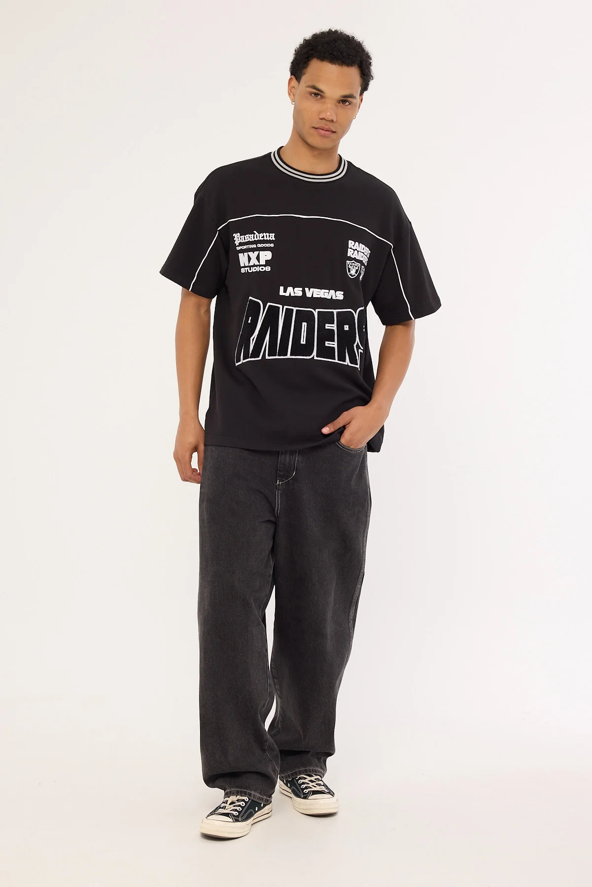 Nena & Pasadena LV-Raiders Zone Tee Jet Black - Image 2