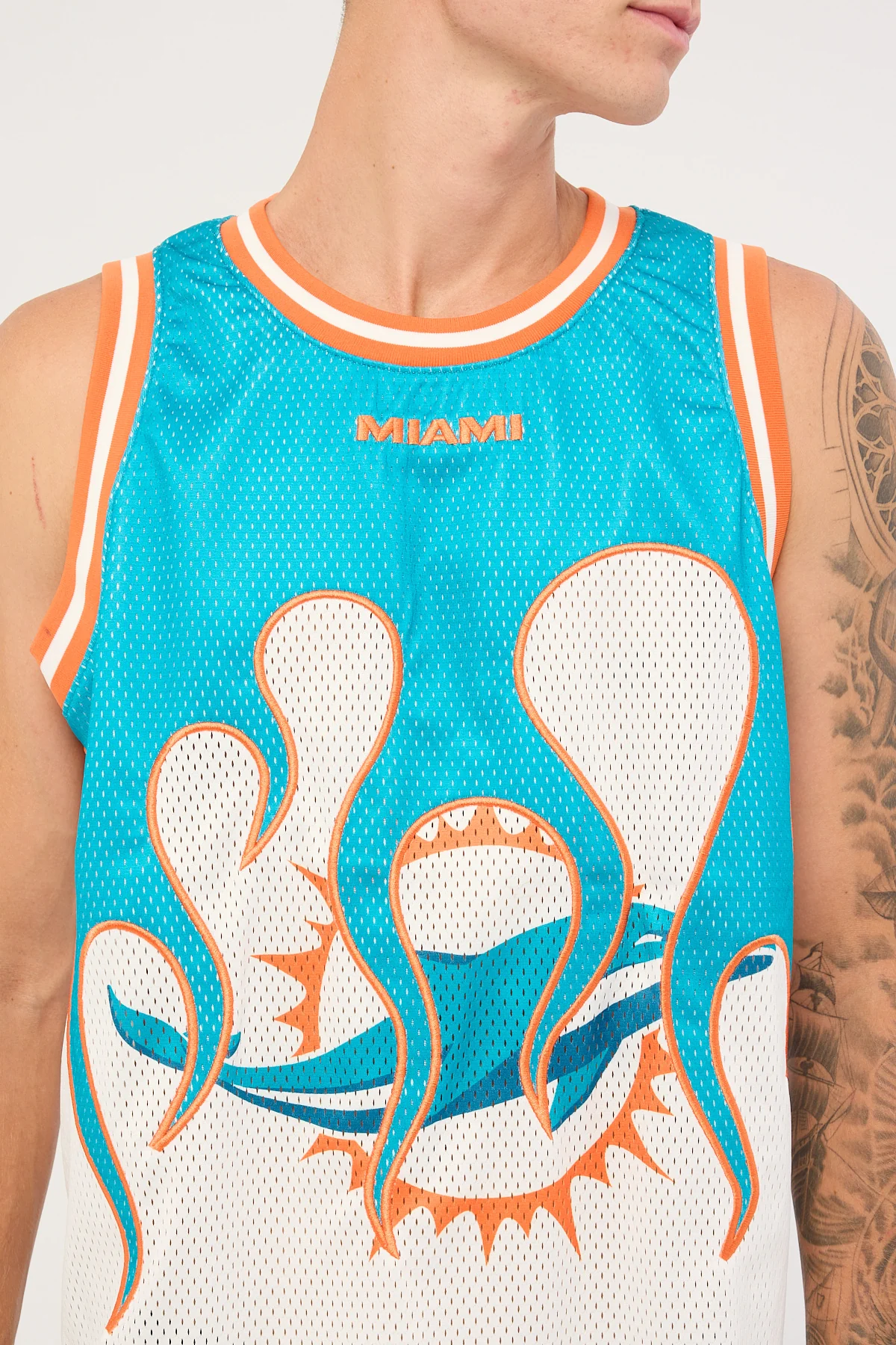 Nena & Pasadena M-Dolphins Basketball Jersey Aqua - Image 4