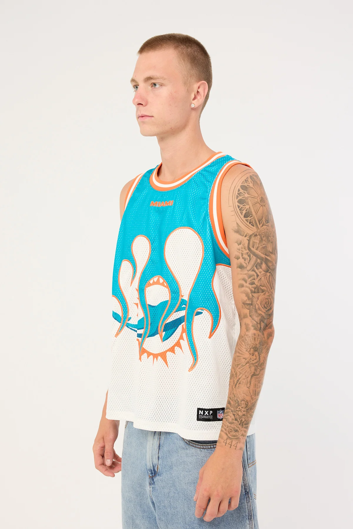 Nena & Pasadena M-Dolphins Basketball Jersey Aqua - Image 5