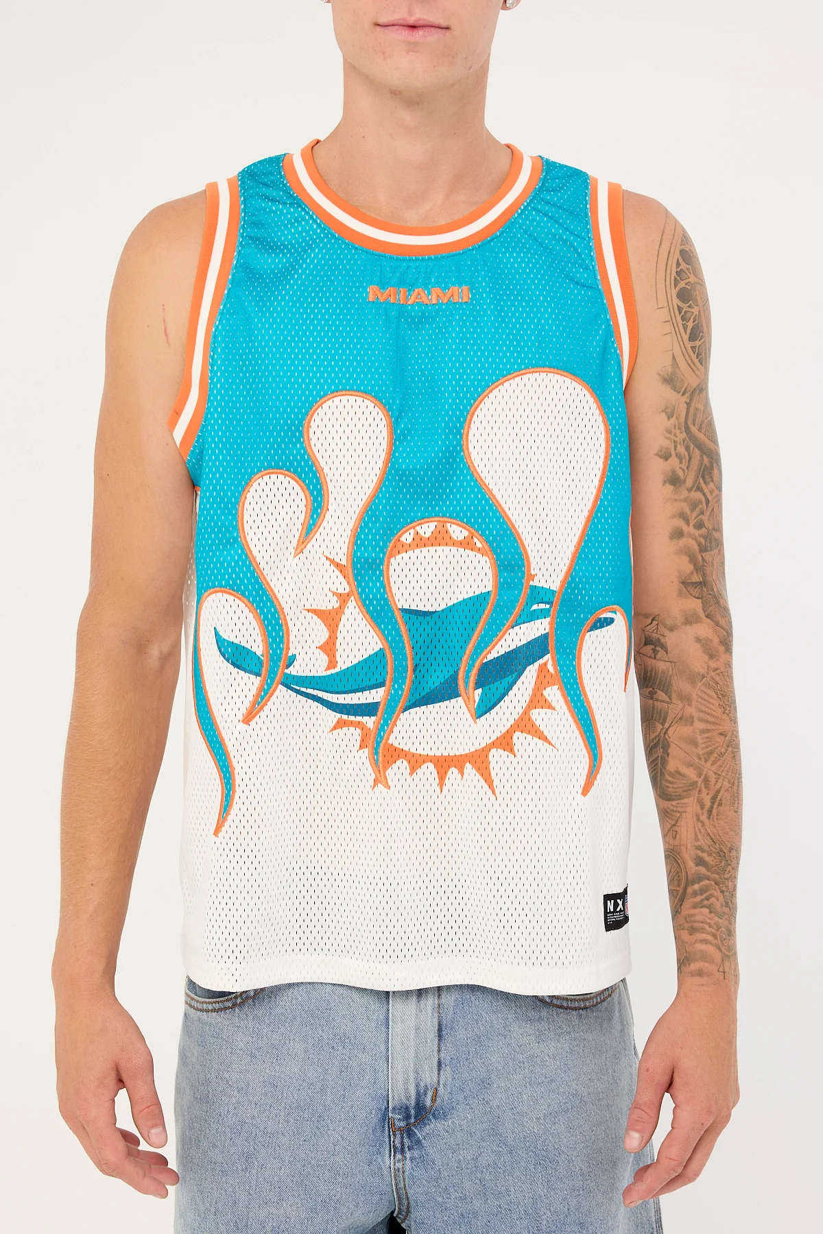 Nena & Pasadena M-Dolphins Basketball Jersey Aqua - Image 7