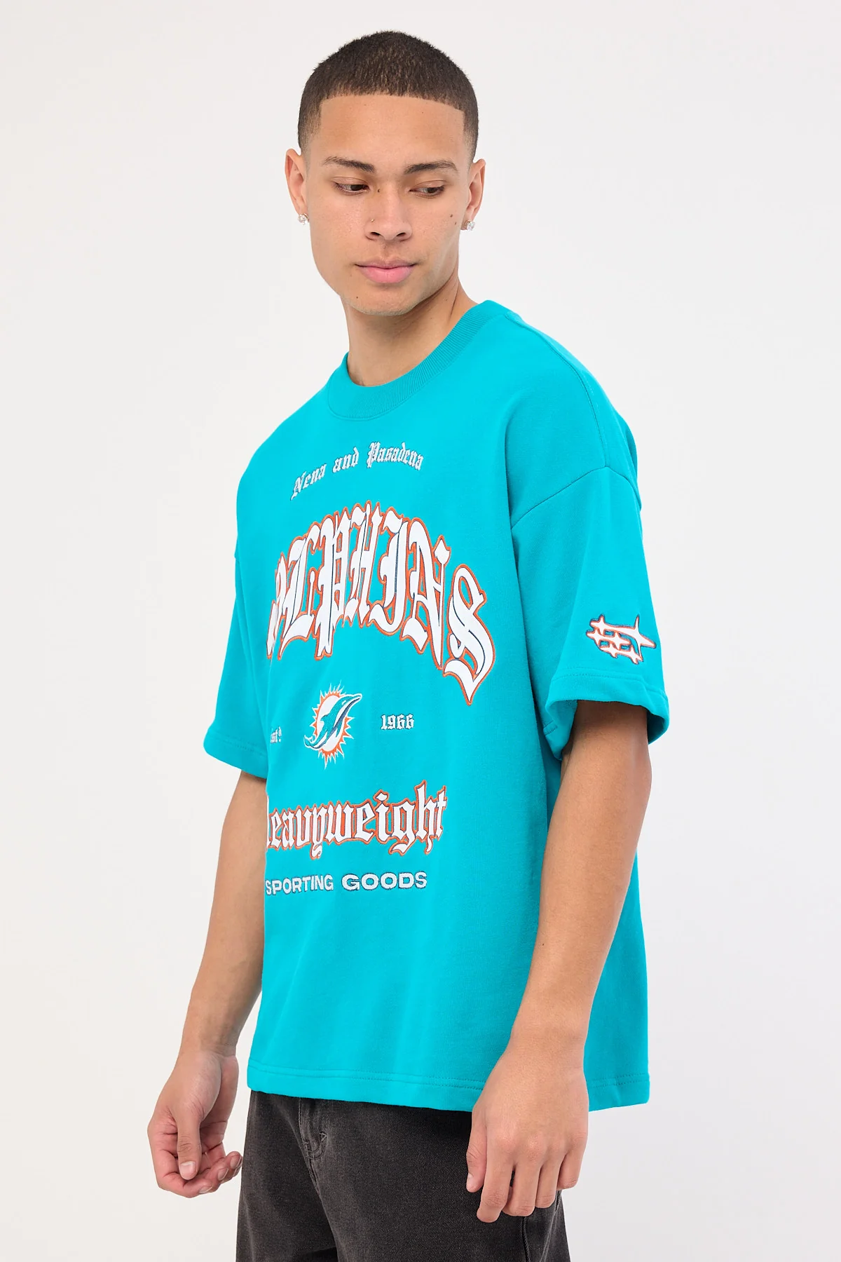Nena & Pasadena M-Dolphins Coach Tee Aqua - Image 3
