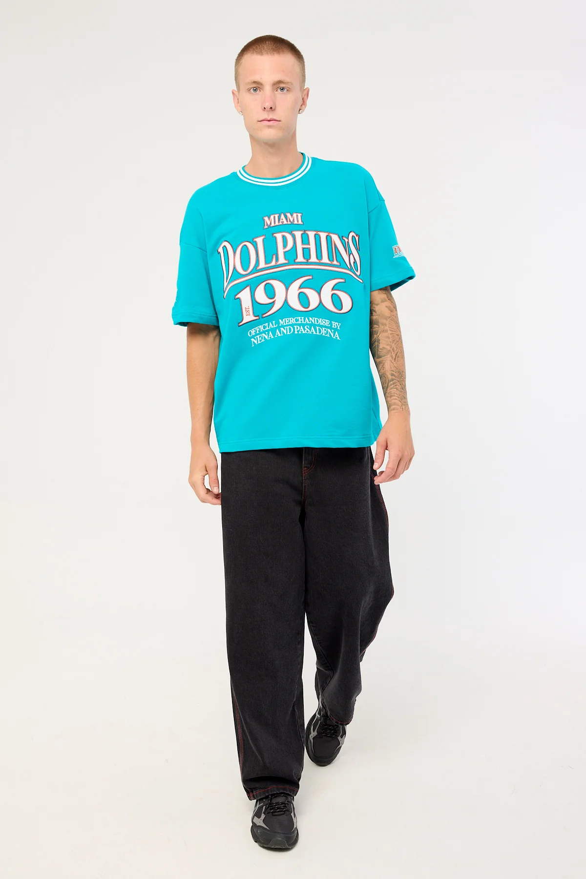 Nena & Pasadena M-Dolphins Game Tee Aqua - Image 2