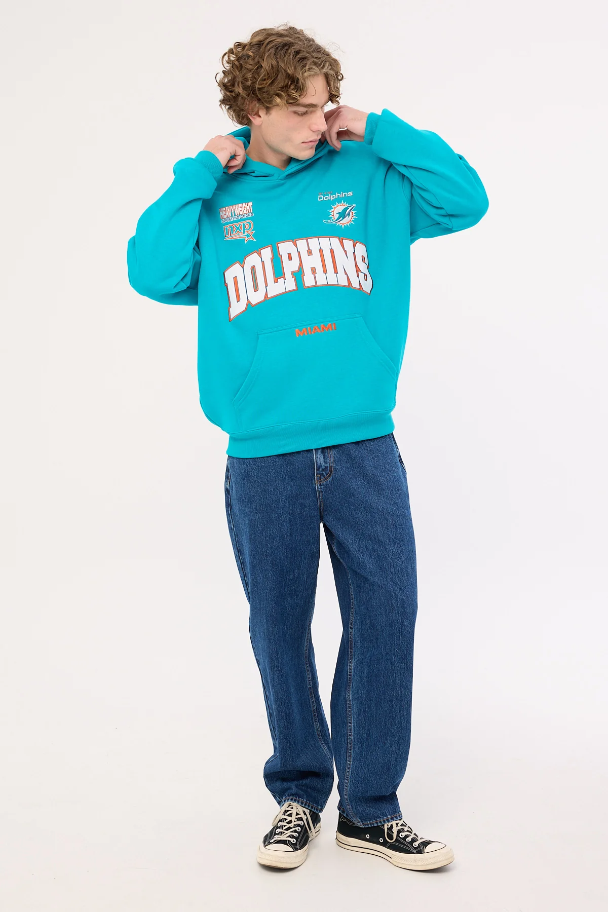 Nena & Pasadena M-Dolphins Stadium Hoodie Aqua - Image 2
