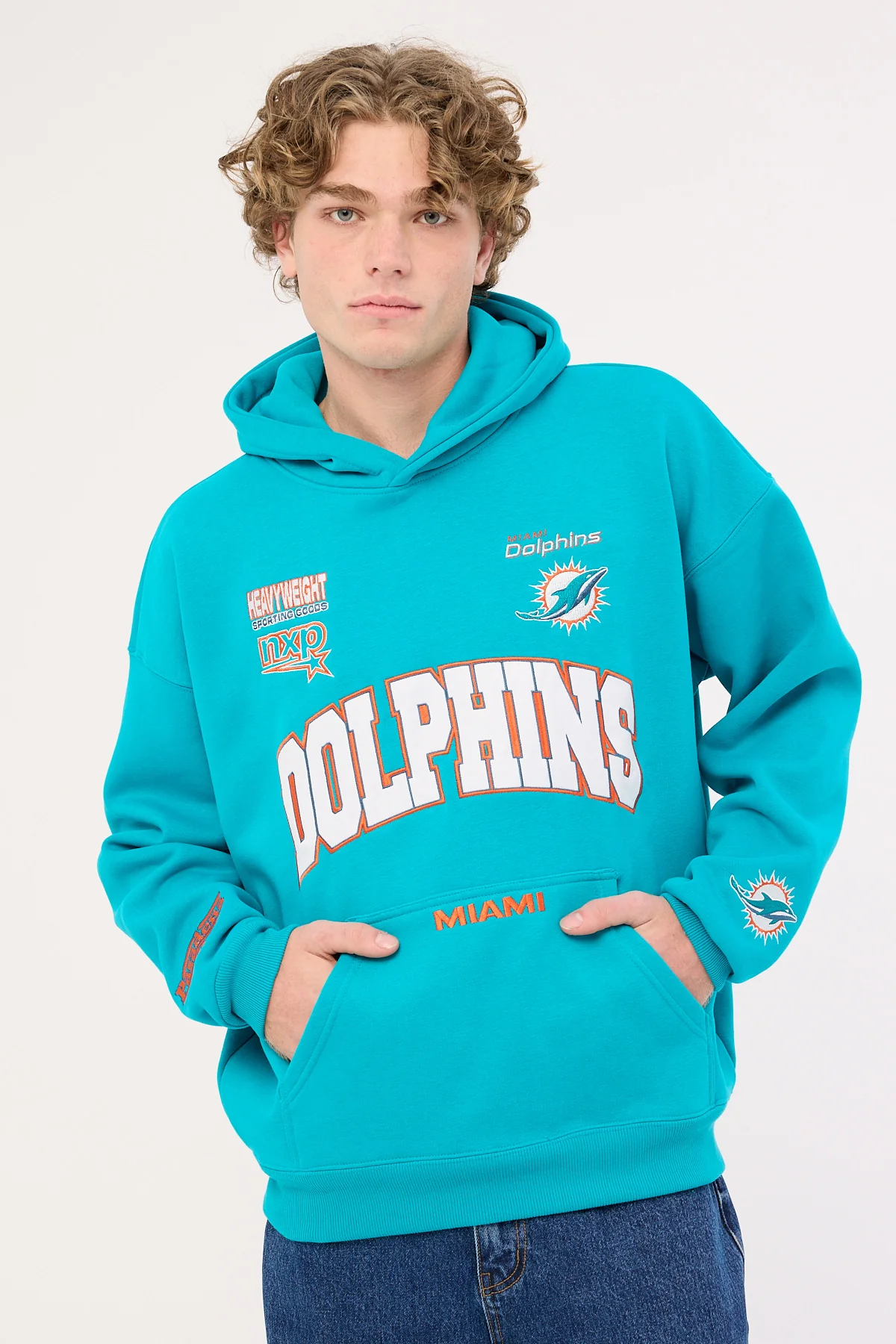 Nena & Pasadena M-Dolphins Stadium Hoodie Aqua - Image 3