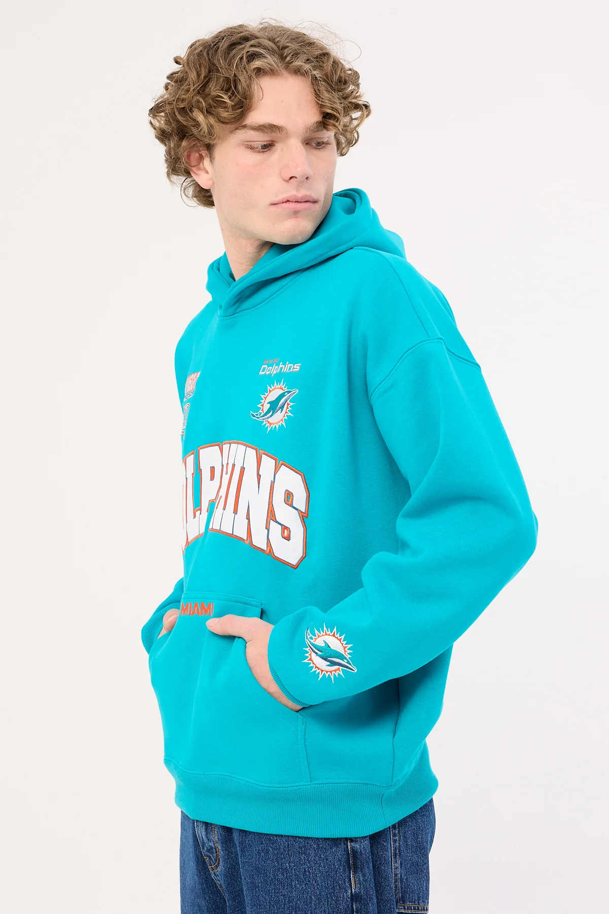 Nena & Pasadena M-Dolphins Stadium Hoodie Aqua - Image 4