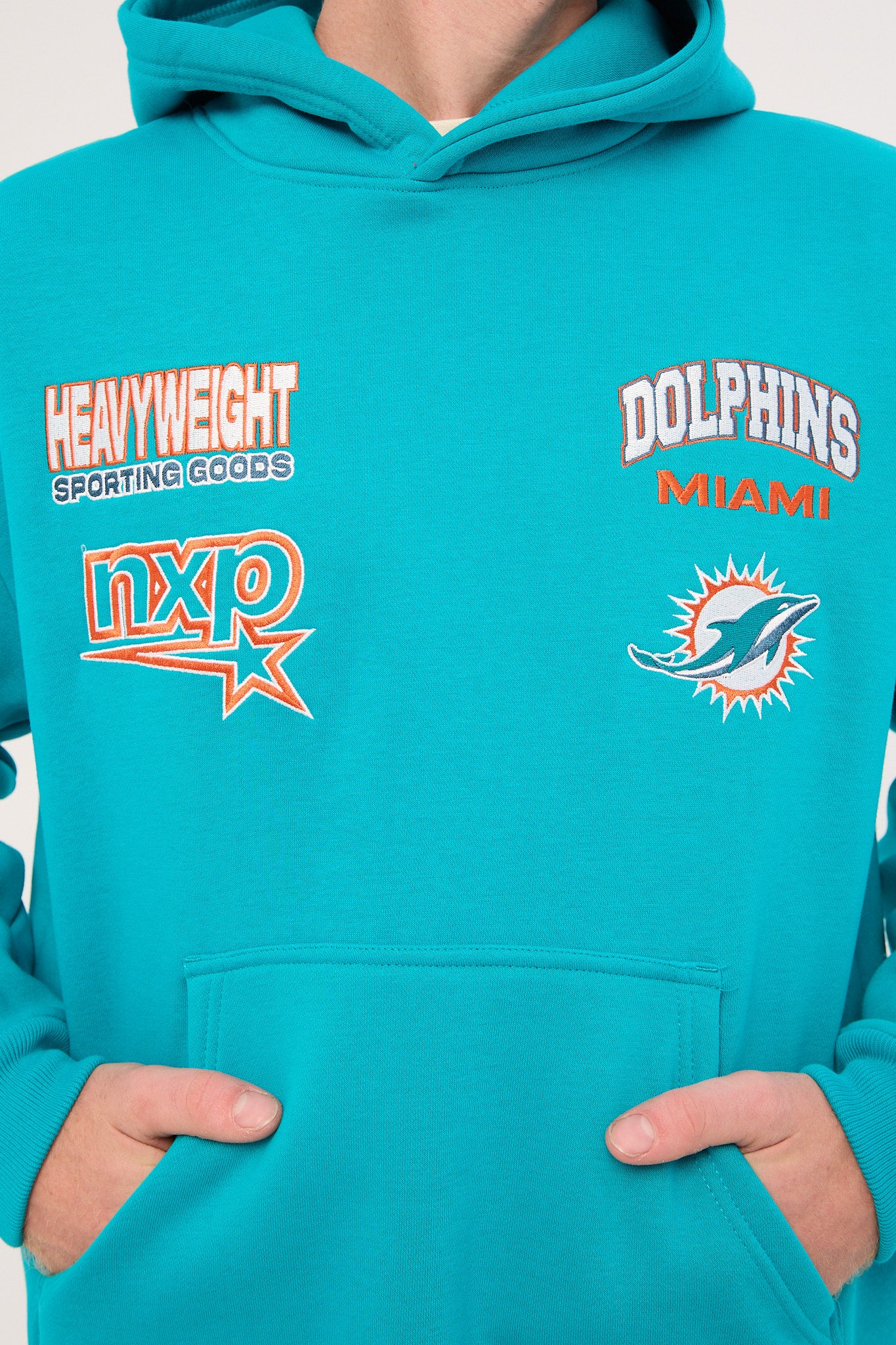 Nena & Pasadena M-Dolphins Surround Hoodie Aqua - Image 7