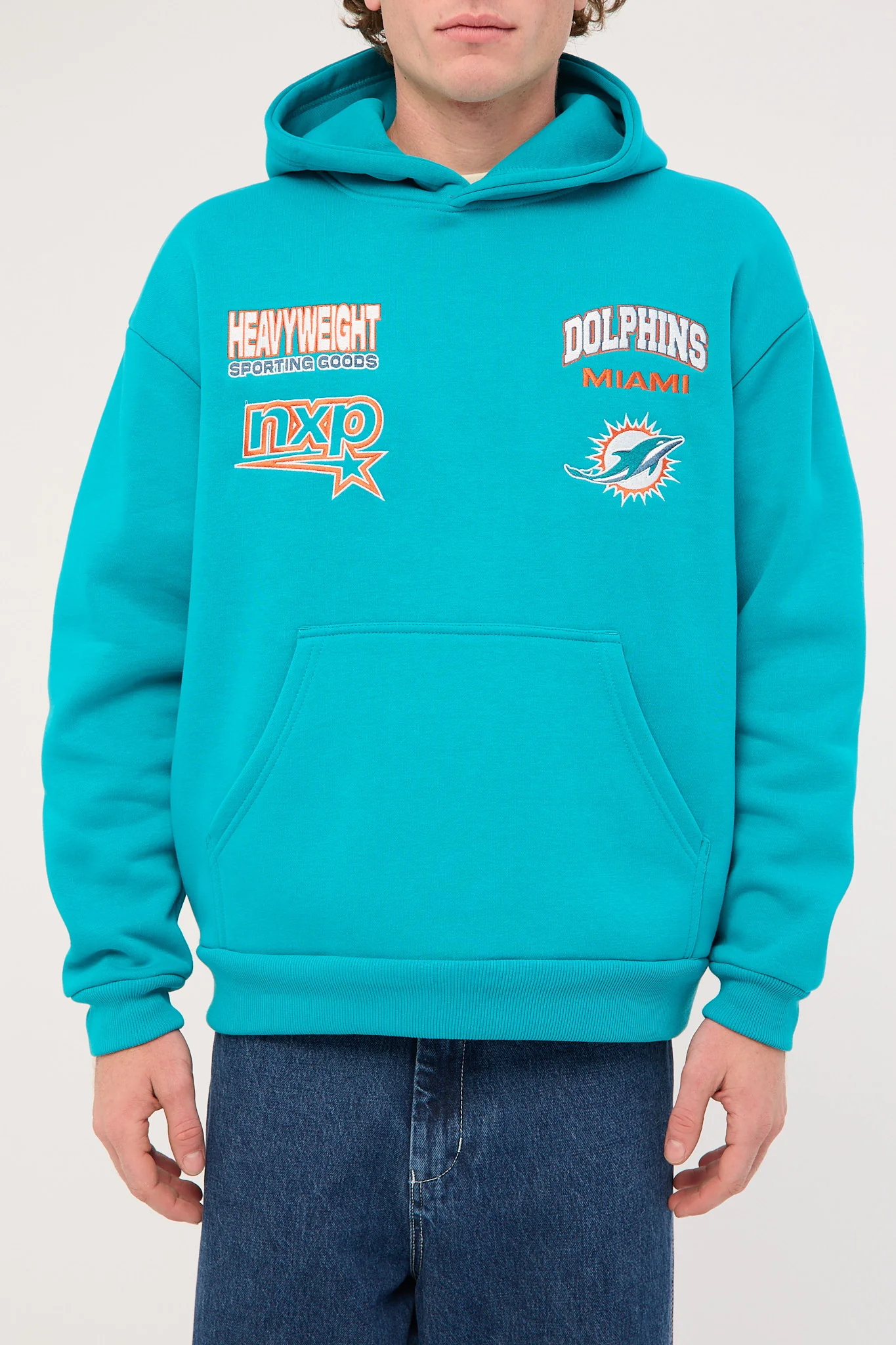 Nena & Pasadena M-Dolphins Surround Hoodie Aqua - Image 8