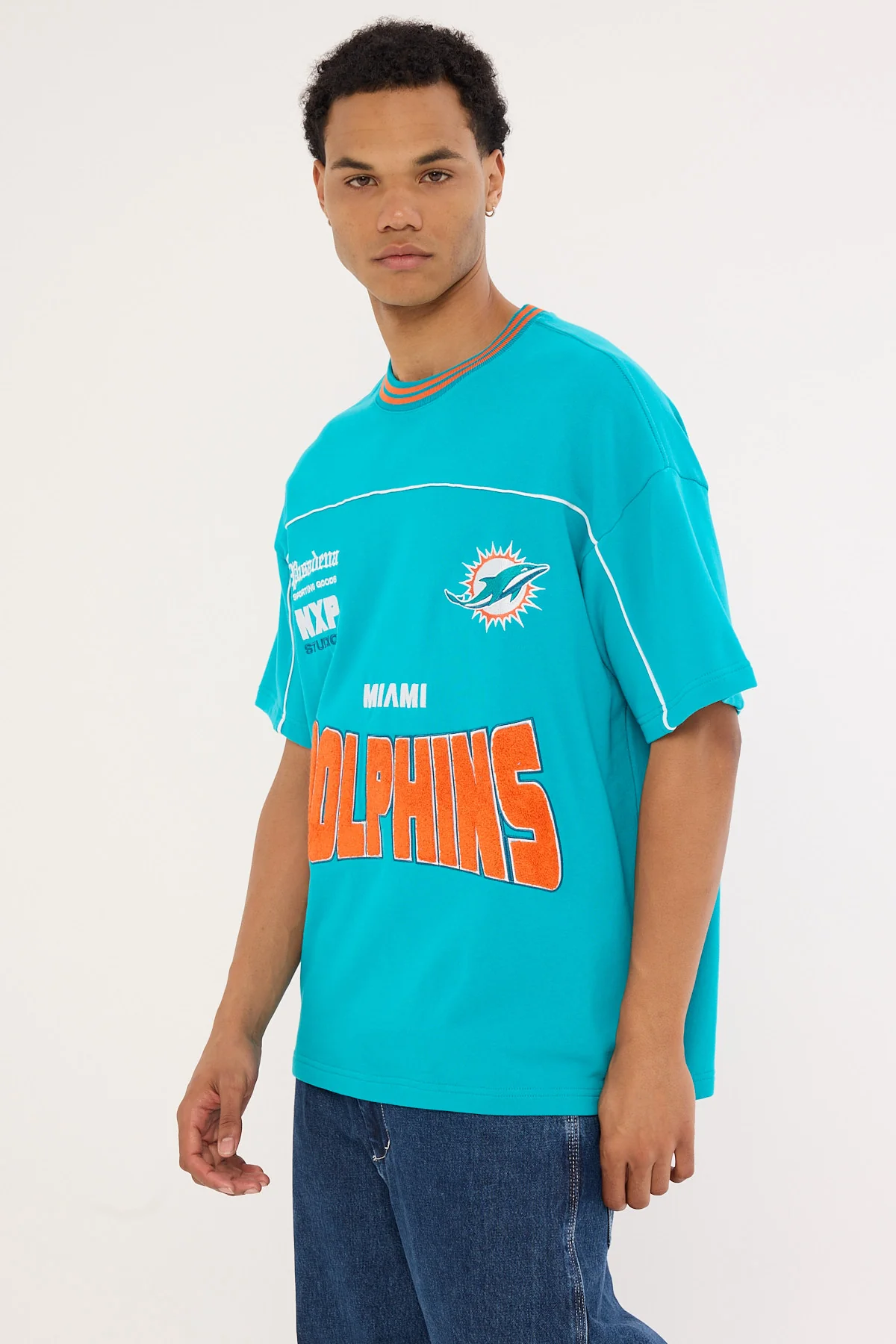 Nena & Pasadena M-Dolphins Zone Tee Aqua - Image 5