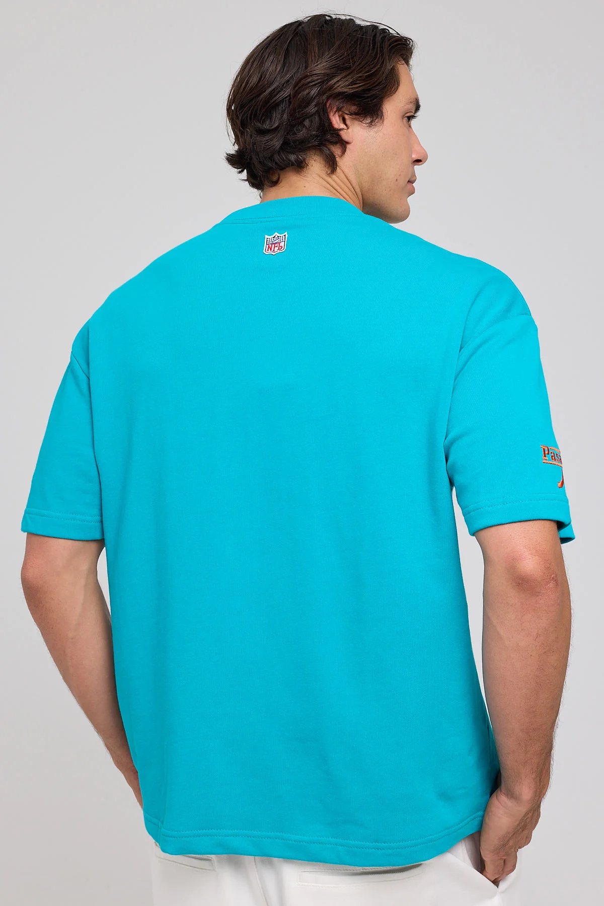 Nena & Pasadena Miami Loopback Raptor Tee Aqua - Image 4