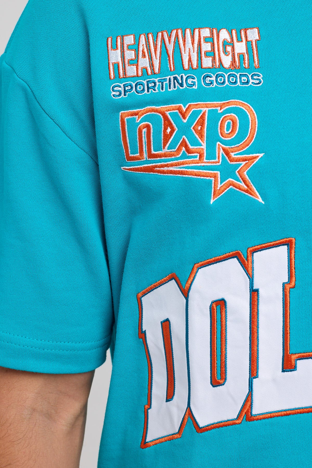 Nena & Pasadena Miami Loopback Raptor Tee Aqua - Image 5