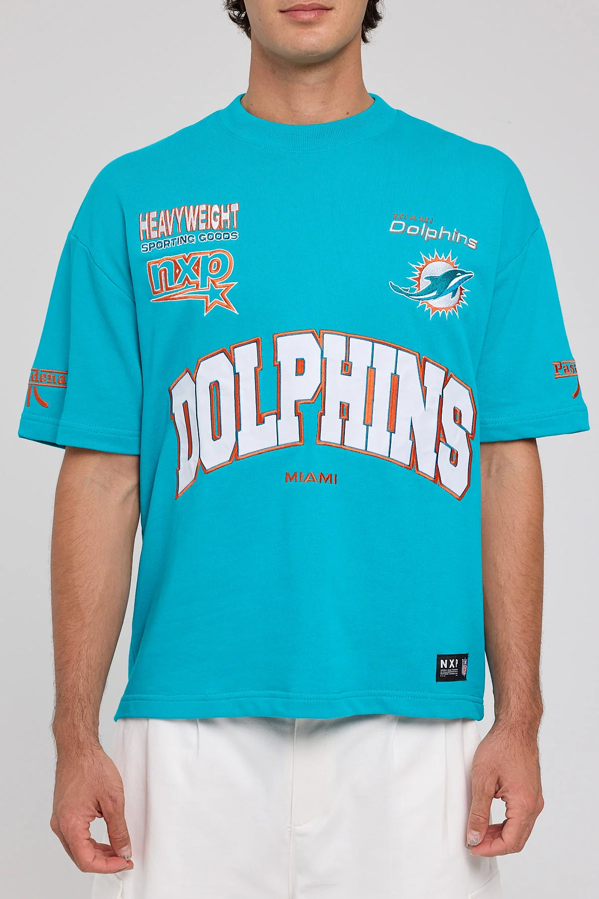 Nena & Pasadena Miami Loopback Raptor Tee Aqua - Image 7