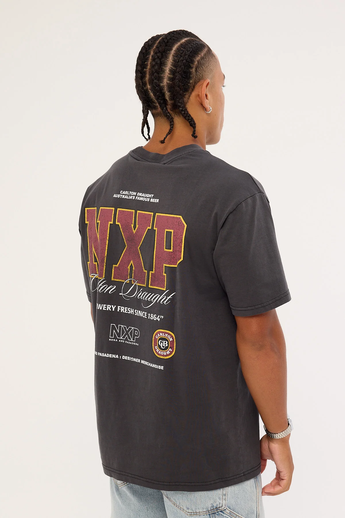 Nena & Pasadena Revival Box Fit Tee Pigment Black - Image 5