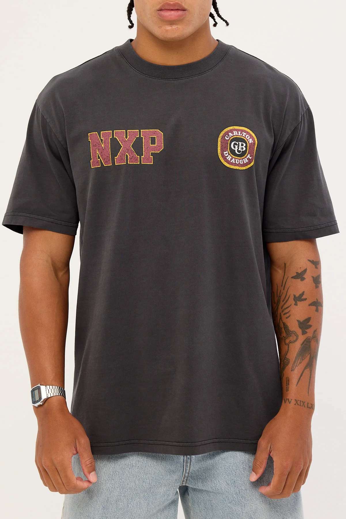 Nena & Pasadena Revival Box Fit Tee Pigment Black - Image 7