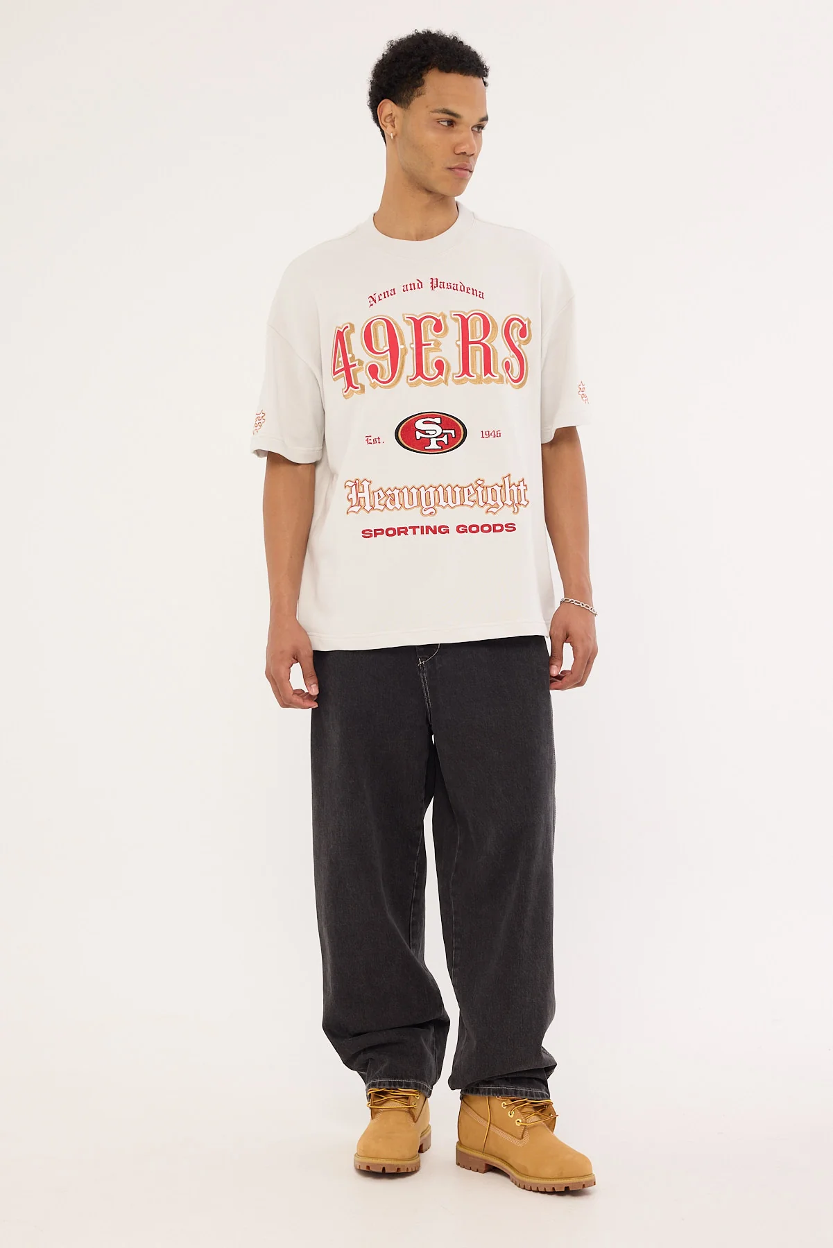Nena & Pasadena SF-49ers Coach Tee Glacier Grey - Image 2