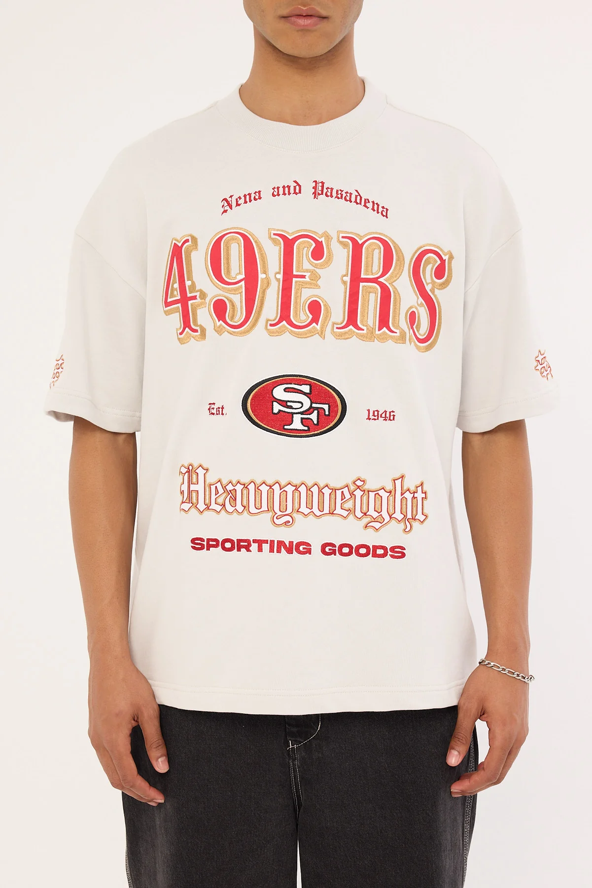 Nena & Pasadena SF-49ers Coach Tee Glacier Grey - Image 7