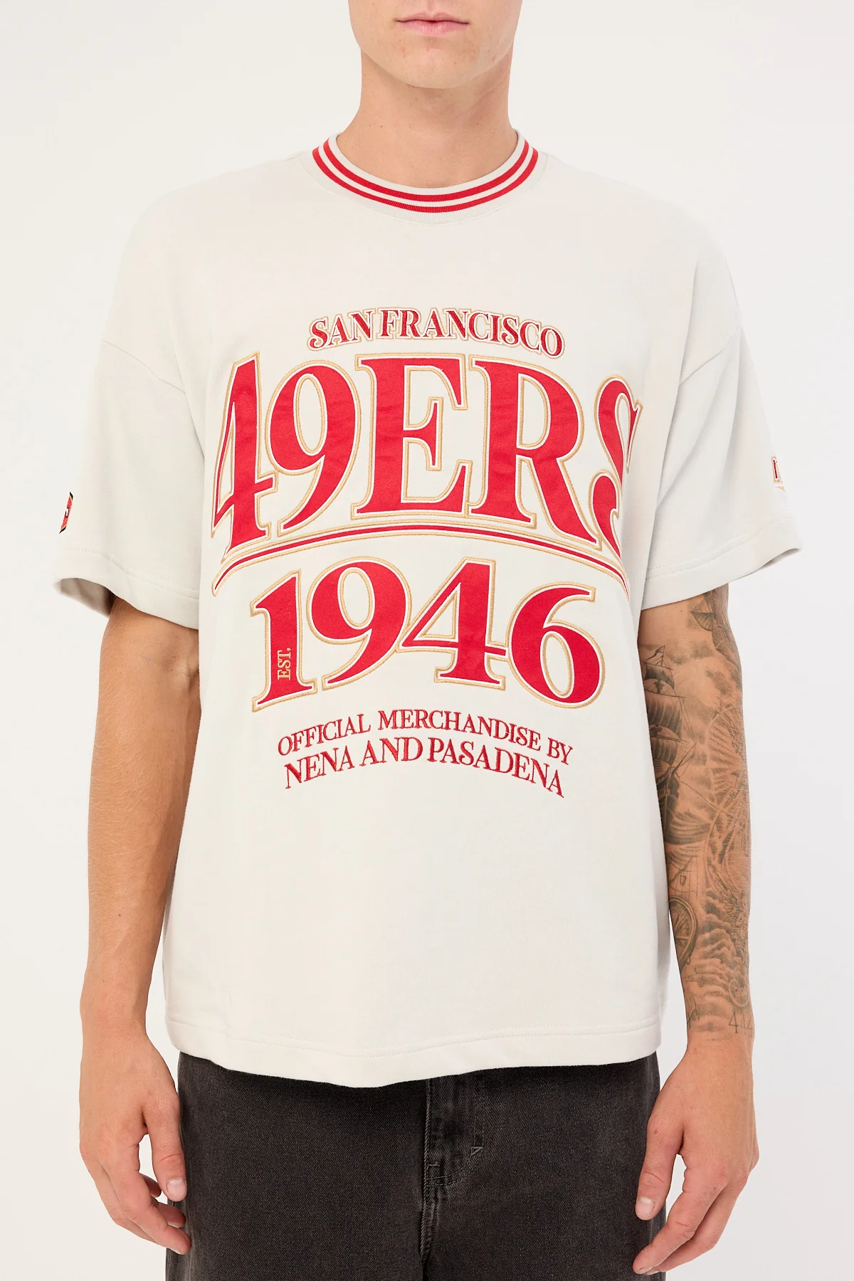 Nena & Pasadena SF-49ers Game Raptor Tee Off White - Image 6