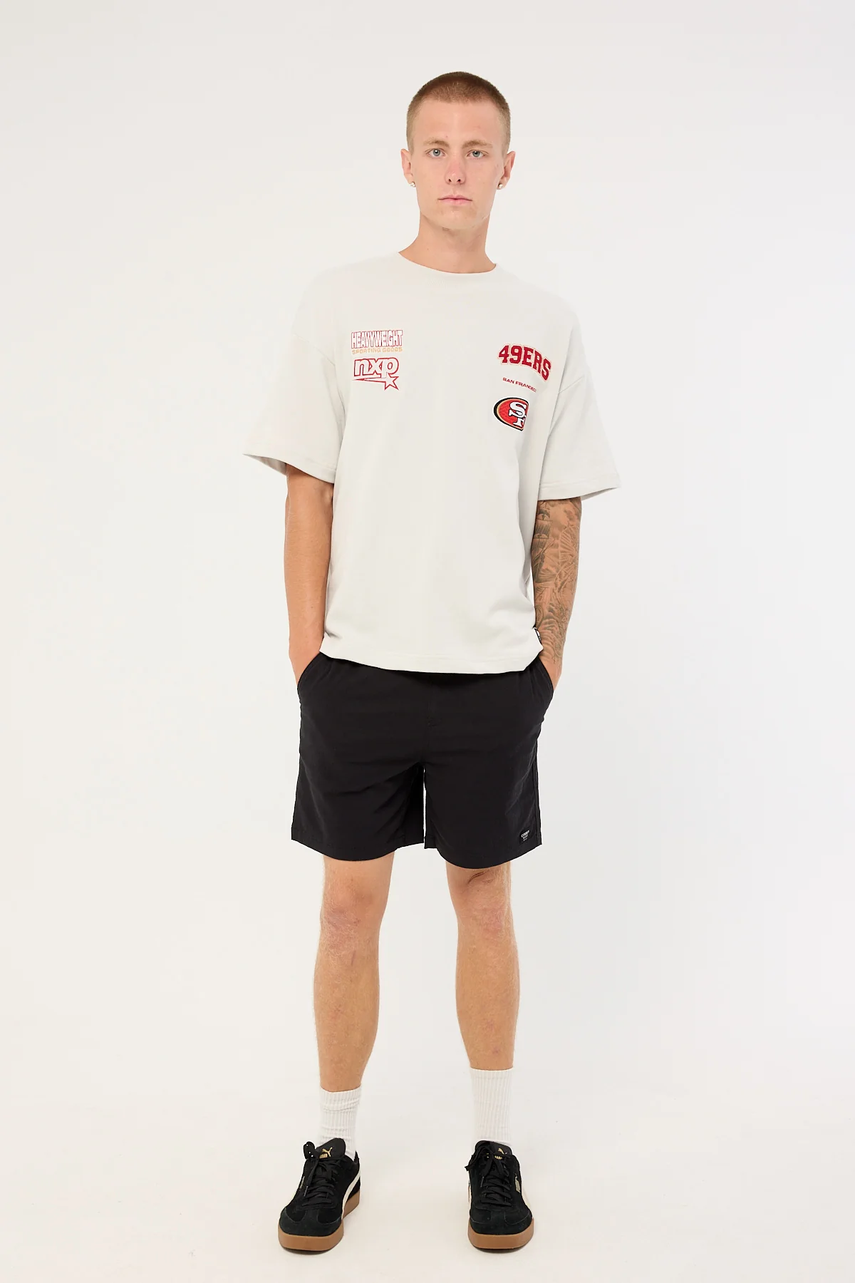 Nena & Pasadena SF-49ers Surround Tee Glacier Grey - Image 3
