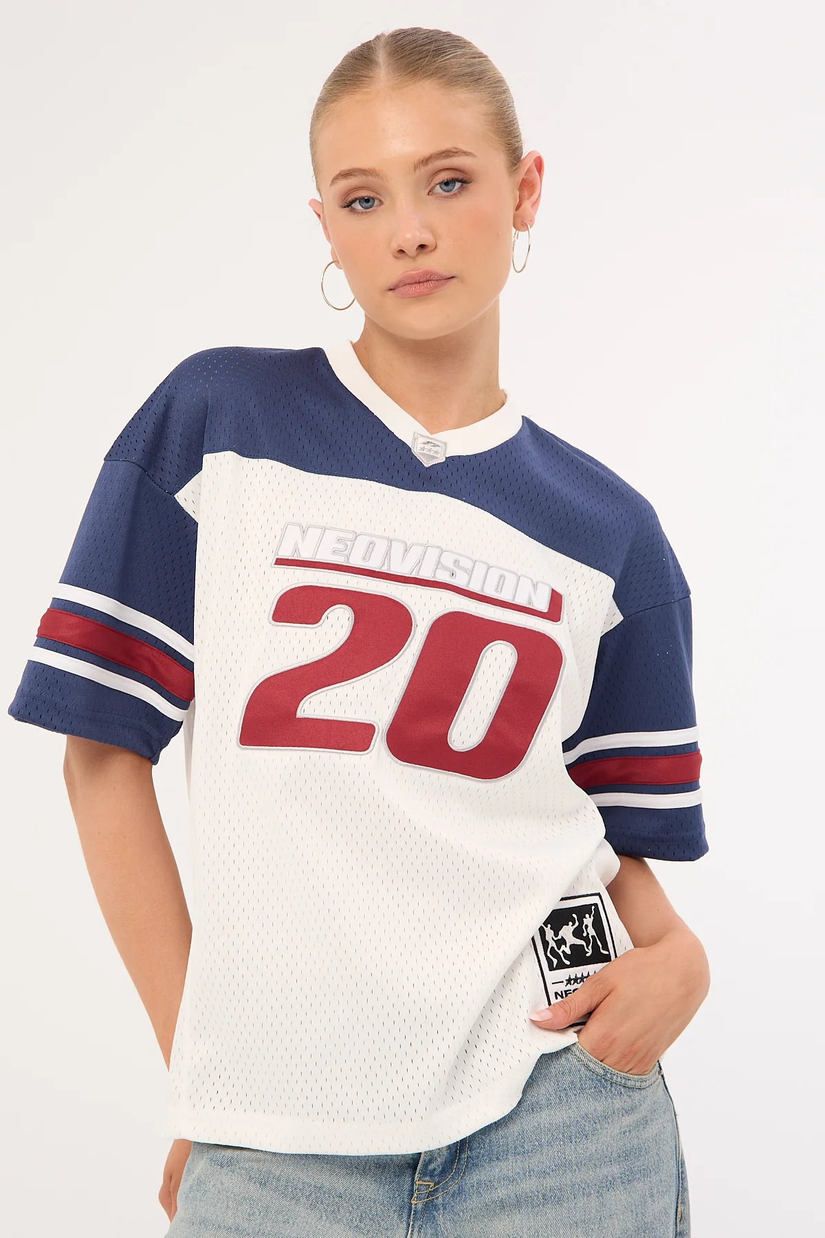 Neovision Aether V Neck Jersey White - Image 2