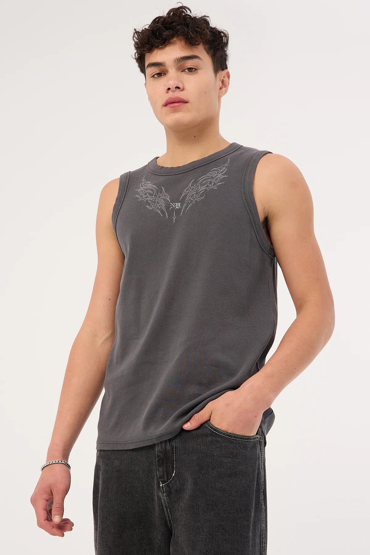 Neovision Aethera Bound Singlet Tank Washed Black