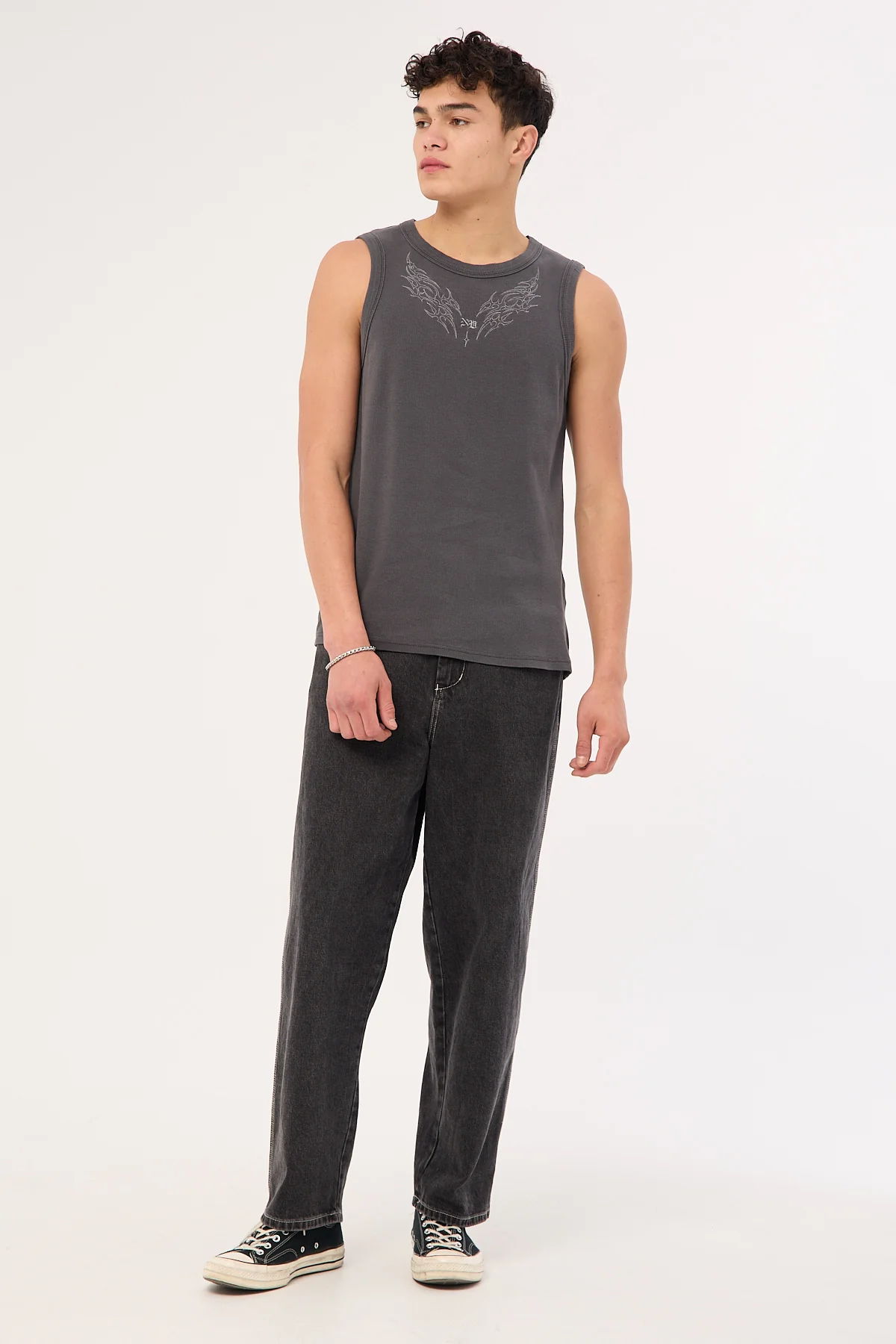 Neovision Aethera Bound Singlet Tank Washed Black - Image 2