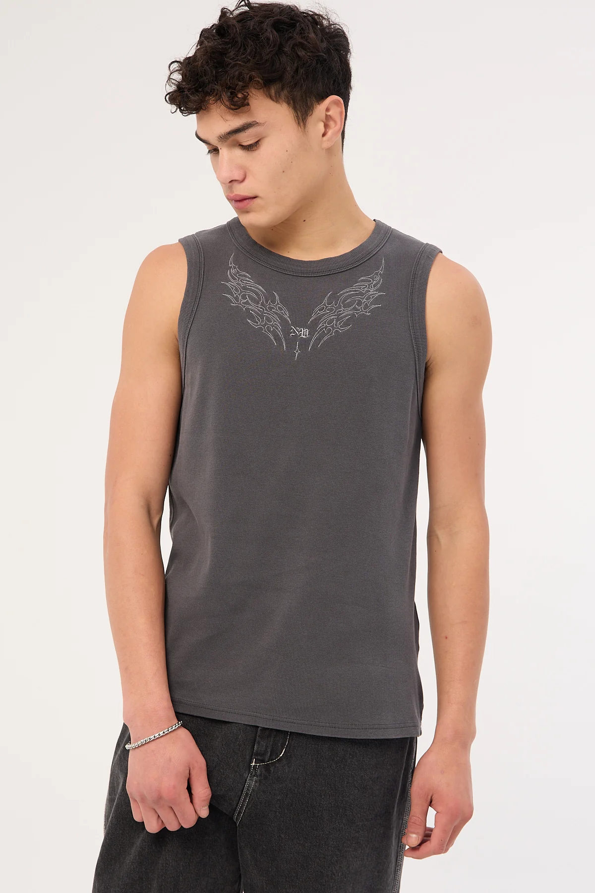 Neovision Aethera Bound Singlet Tank Washed Black - Image 3
