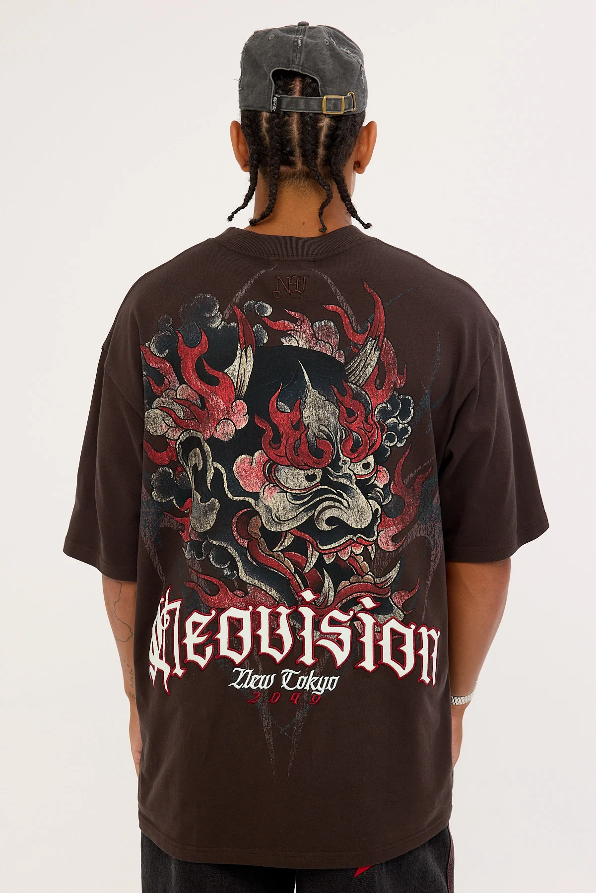 Neovision Akuma Oversize Super Heavy Tee Coffee Brown - Image 7