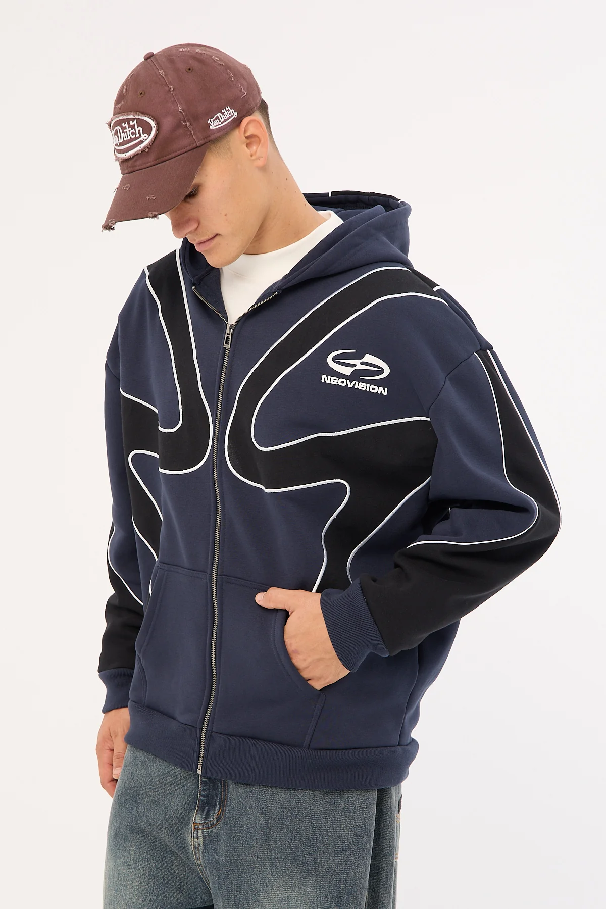 Neovision Amphibian Zip-Through Street Hoodie Blue - Image 3
