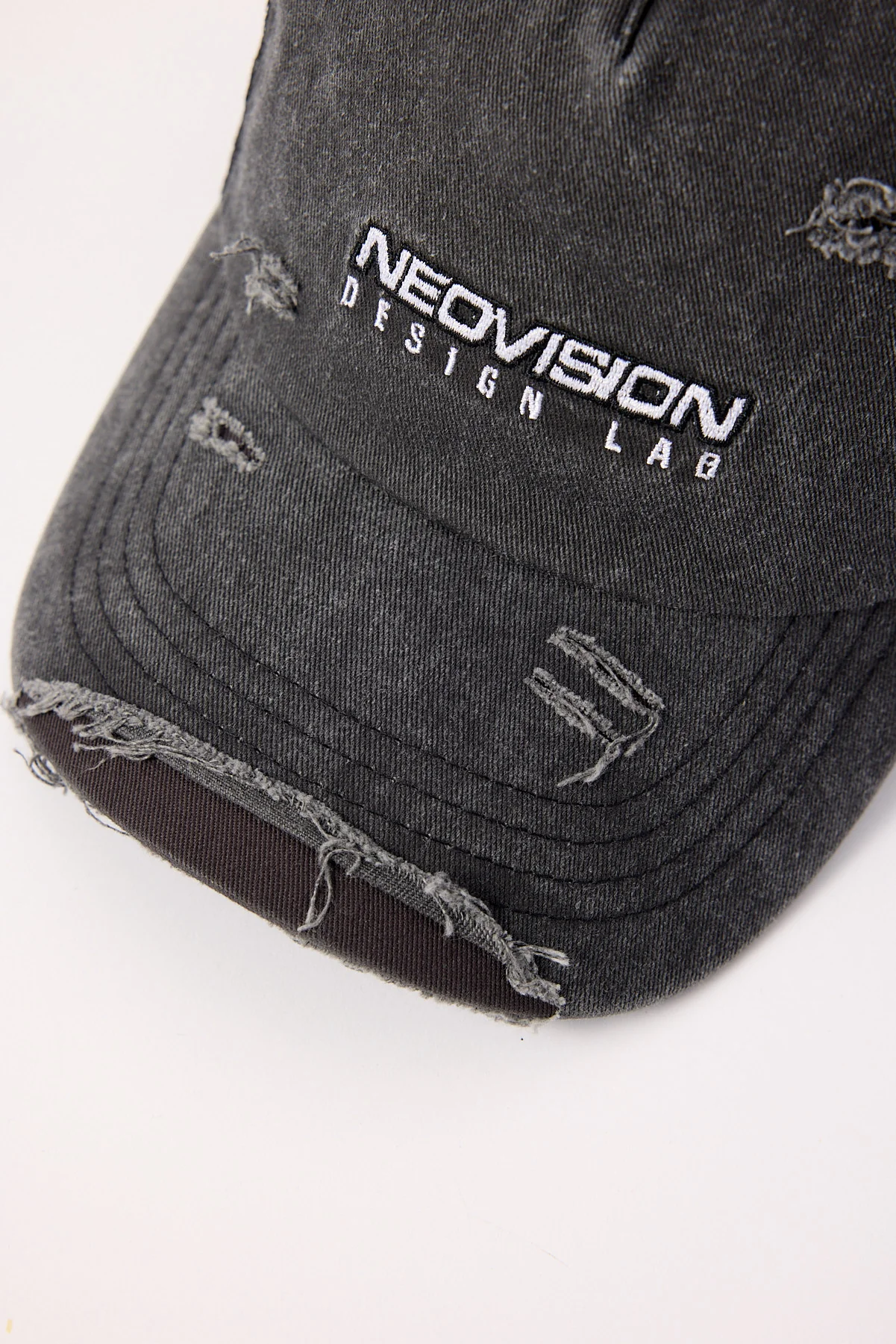 Neovision Arkos Distressed Trucker Cap Washed Black - Image 2