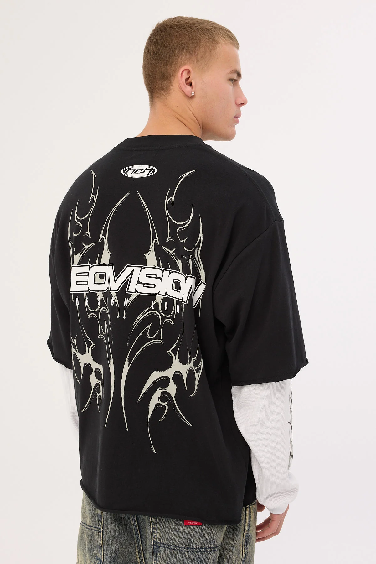 Neovision Arkos Layered Long Sleeve Tee Black - Image 5