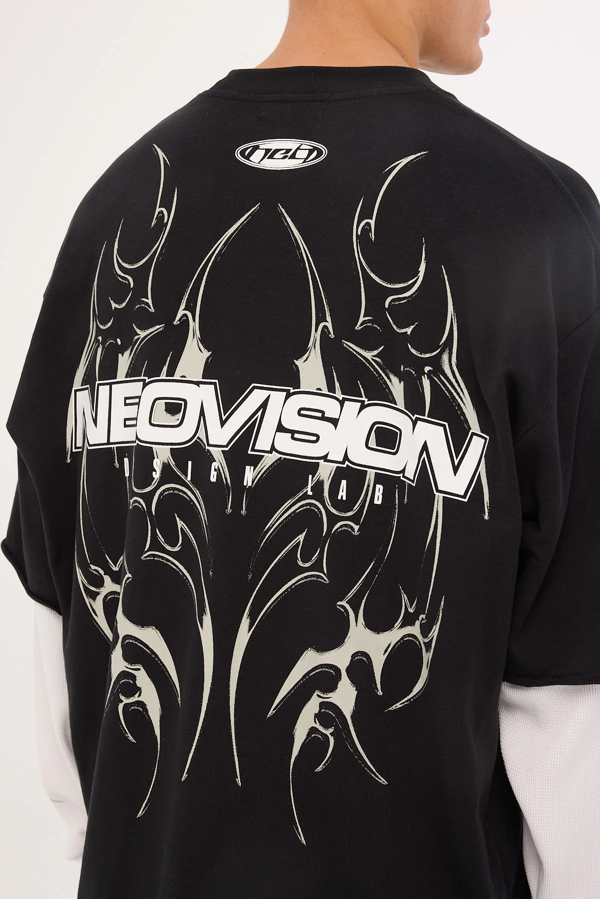 Neovision Arkos Layered Long Sleeve Tee Black - Image 6