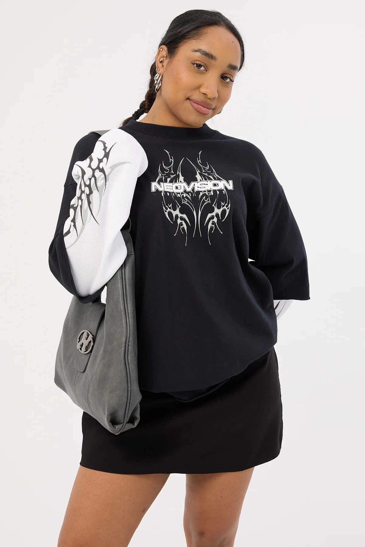 Neovision Arkos Layered Long Sleeve Tee Black - Image 9