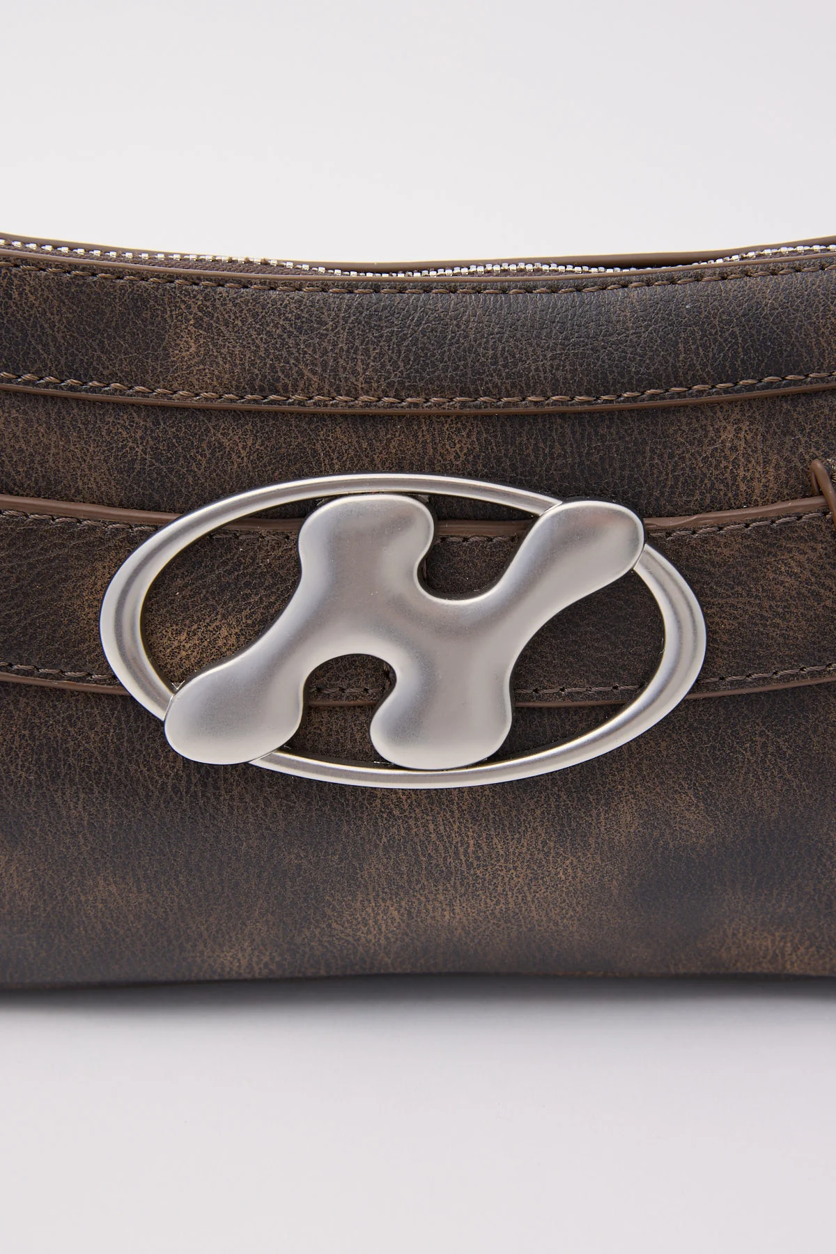 Neovision Asha Belted Lace Up Bag Washed Brown - Image 3