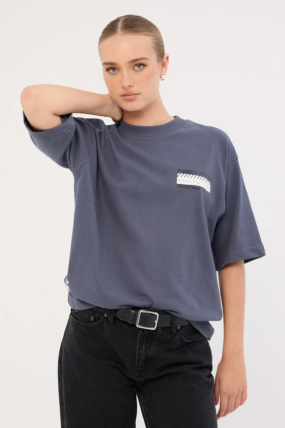 Neovision Backbone Oversize Super Heavy Tee Steel - Image 2