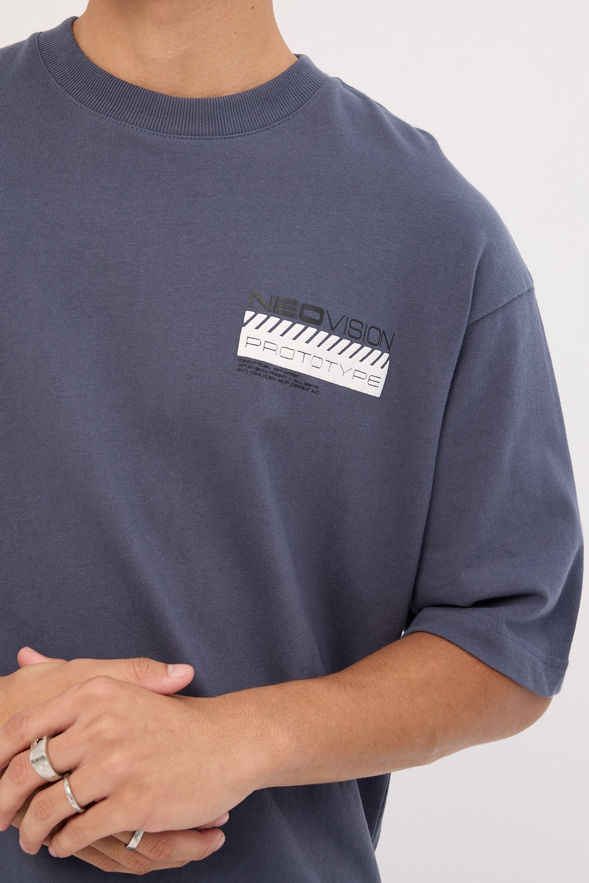 Neovision Backbone Oversize Super Heavy Tee Steel - Image 6