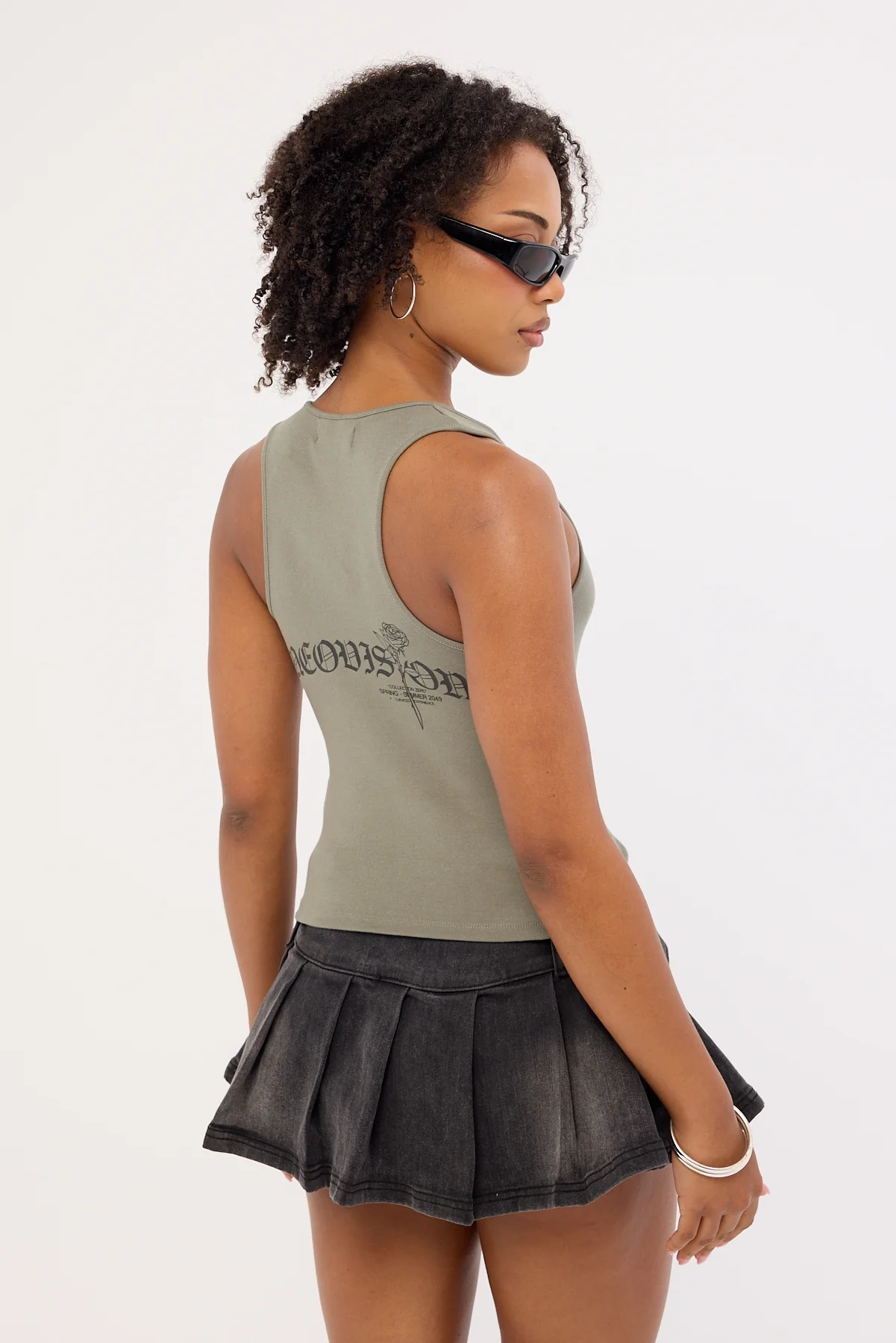 Neovision Backlash Racer Tank Top Khaki Green - Image 5
