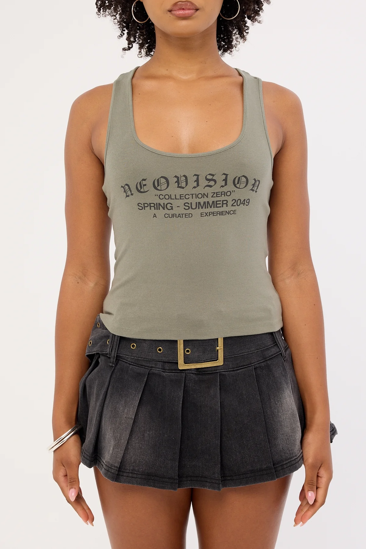Neovision Backlash Racer Tank Top Khaki Green - Image 6