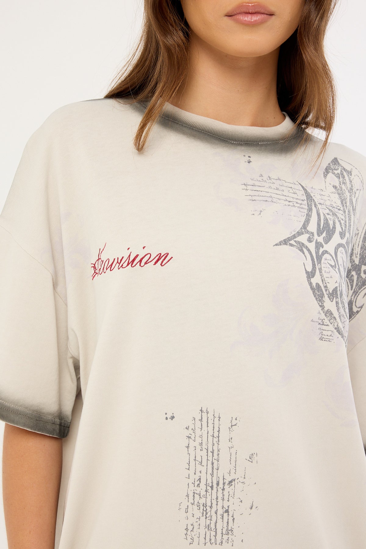 Neovision Banish Heavyweight Relaxed Tee Ice Grey - Image 3