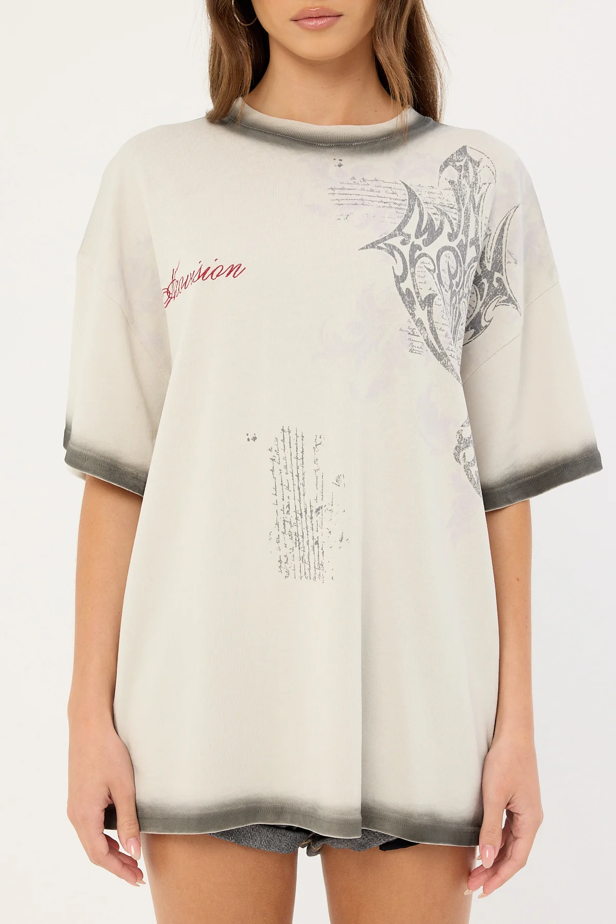 Neovision Banish Heavyweight Relaxed Tee Ice Grey - Image 6
