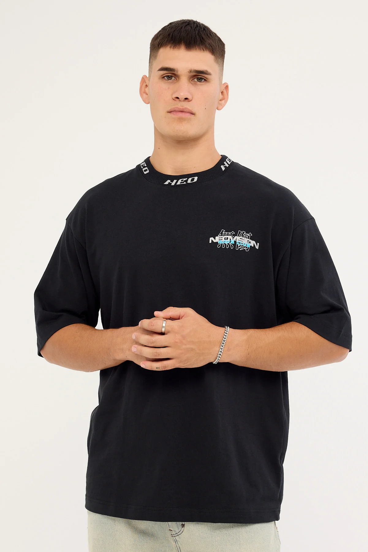Neovision Bassline Oversize Super Heavy Tee Black - Image 3