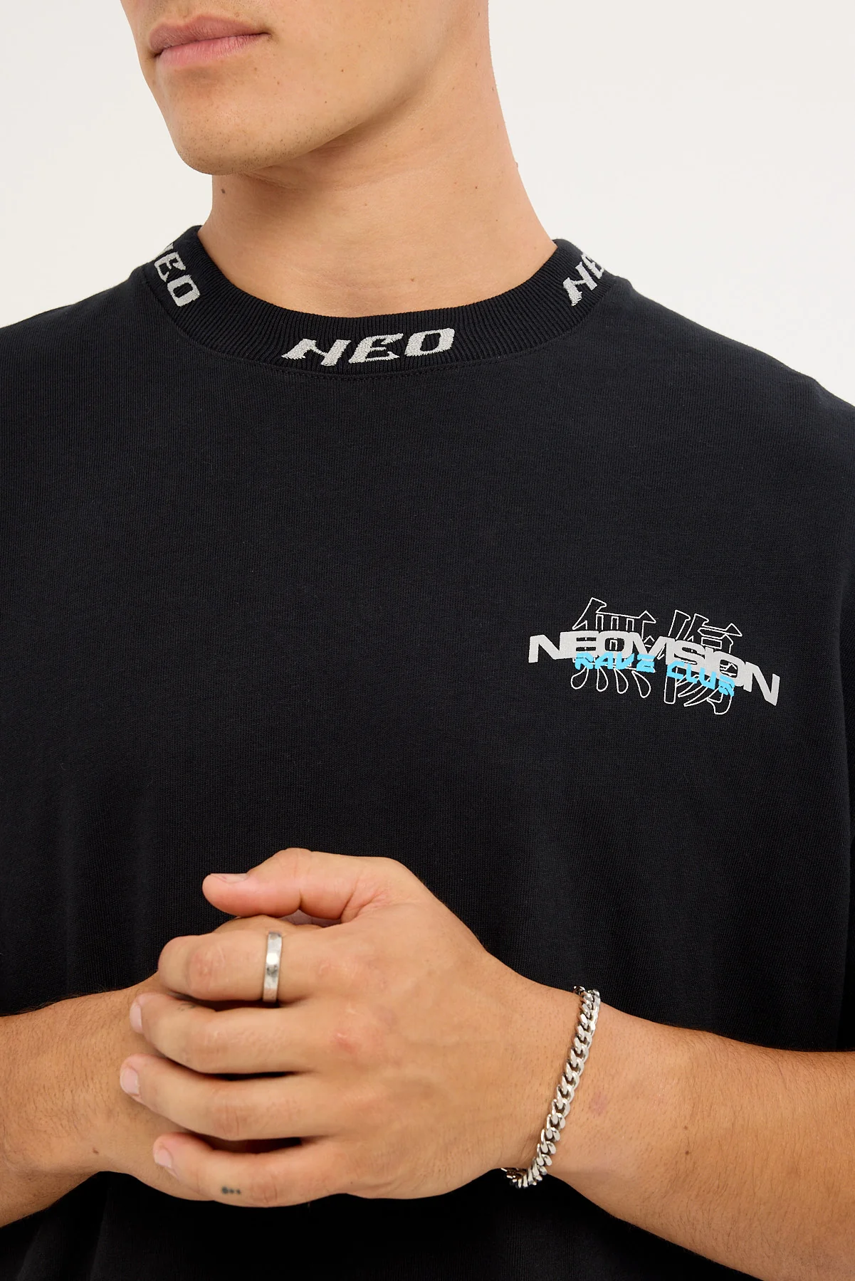 Neovision Bassline Oversize Super Heavy Tee Black - Image 4