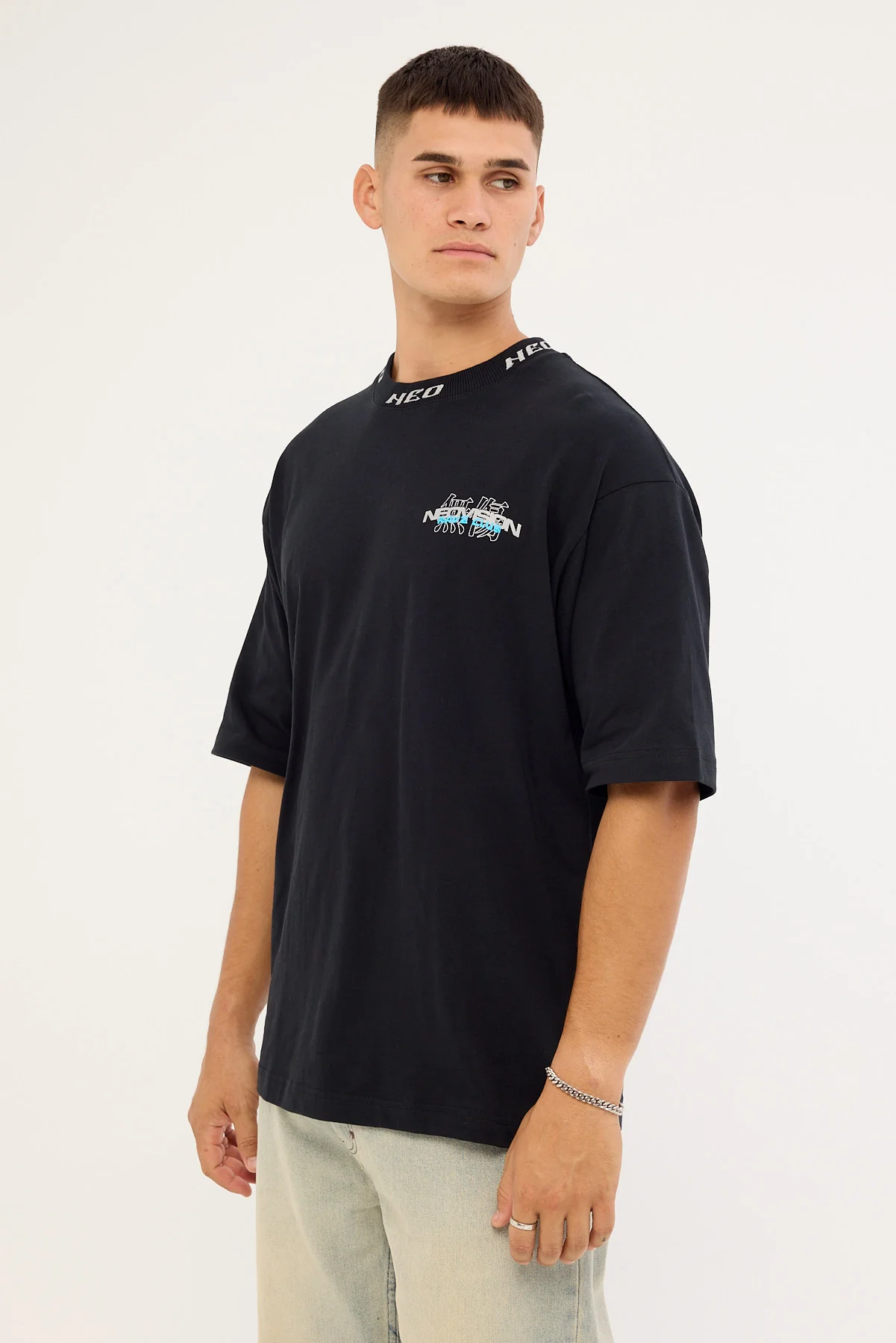 Neovision Bassline Oversize Super Heavy Tee Black - Image 5