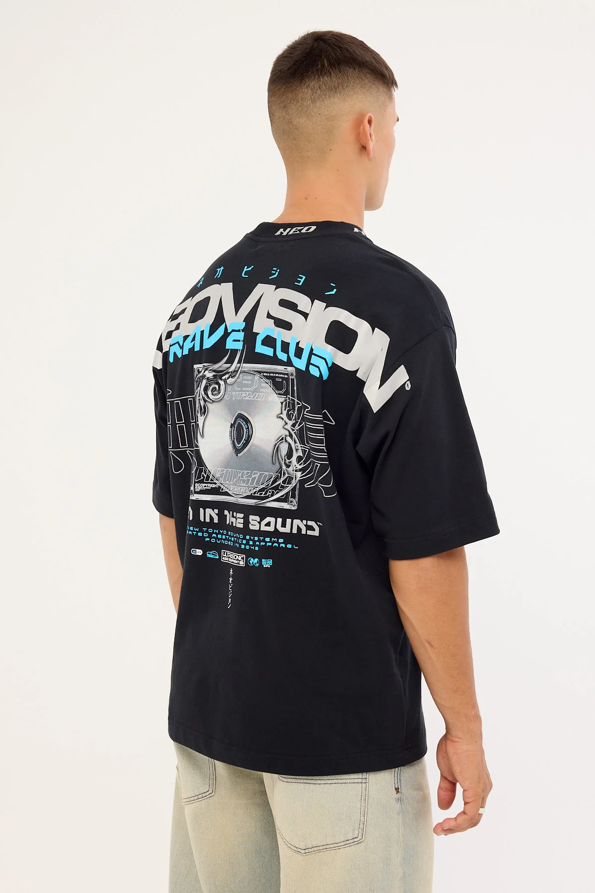 Neovision Bassline Oversize Super Heavy Tee Black - Image 6