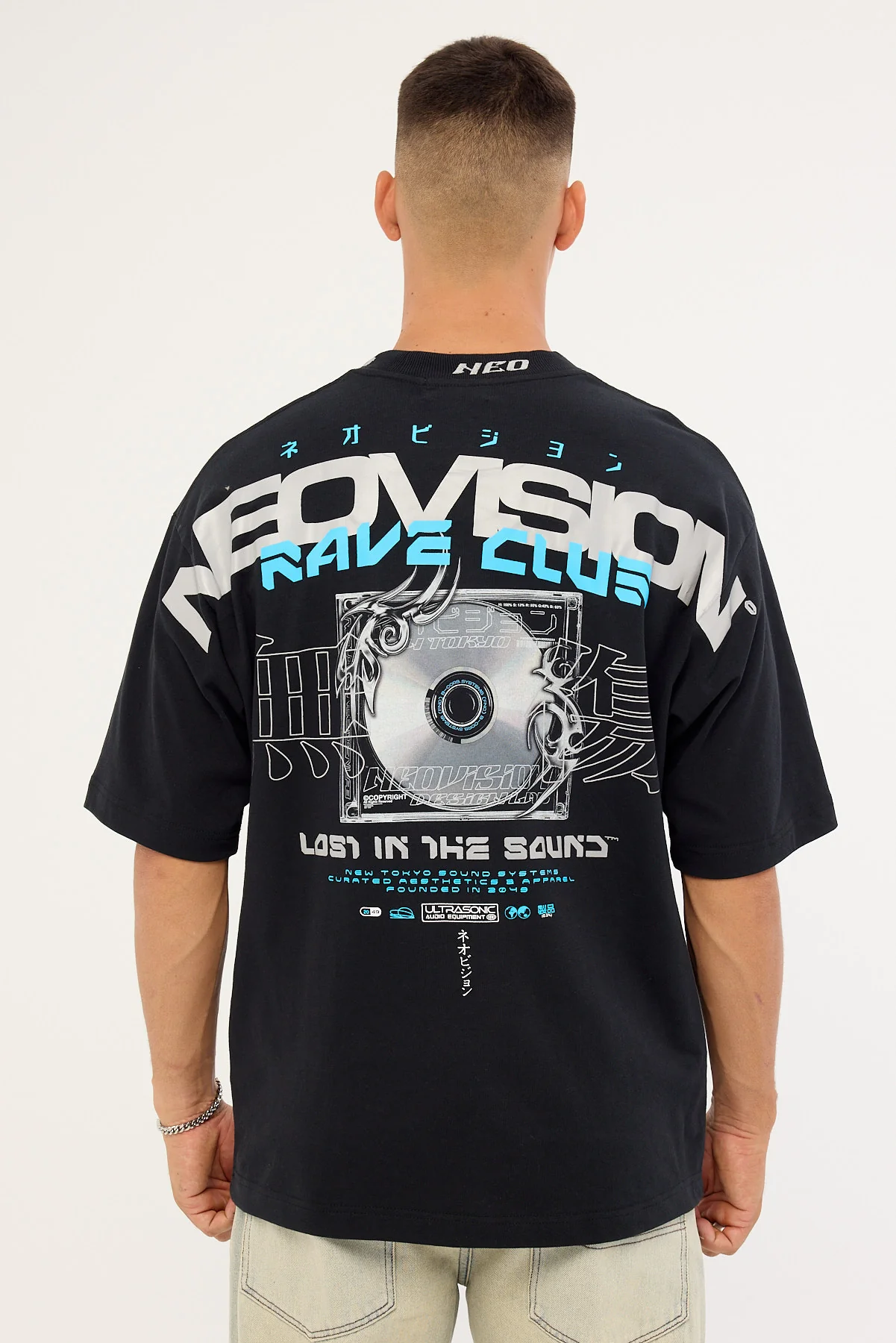 Neovision Bassline Oversize Super Heavy Tee Black - Image 7