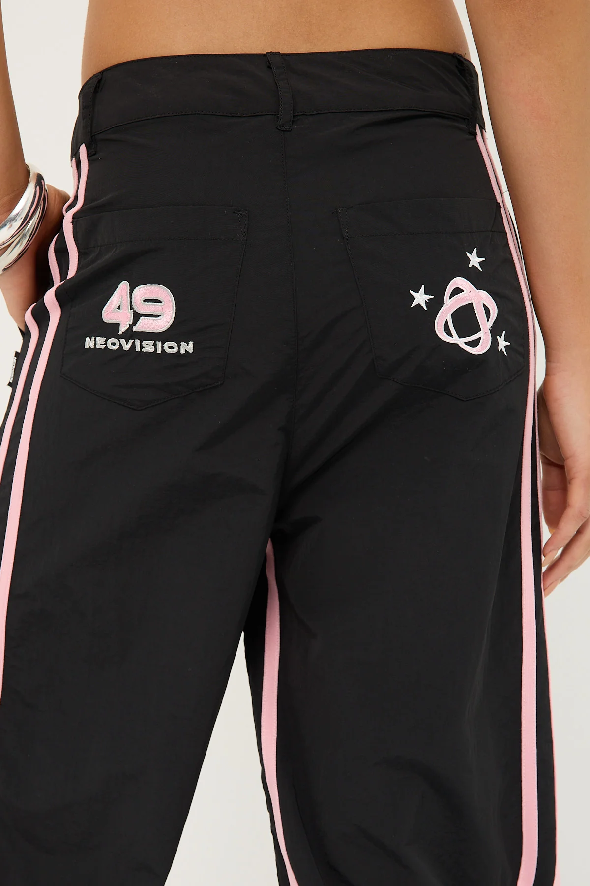 Neovision Batsu Contrast Nylon Cargo Pant Black - Image 7