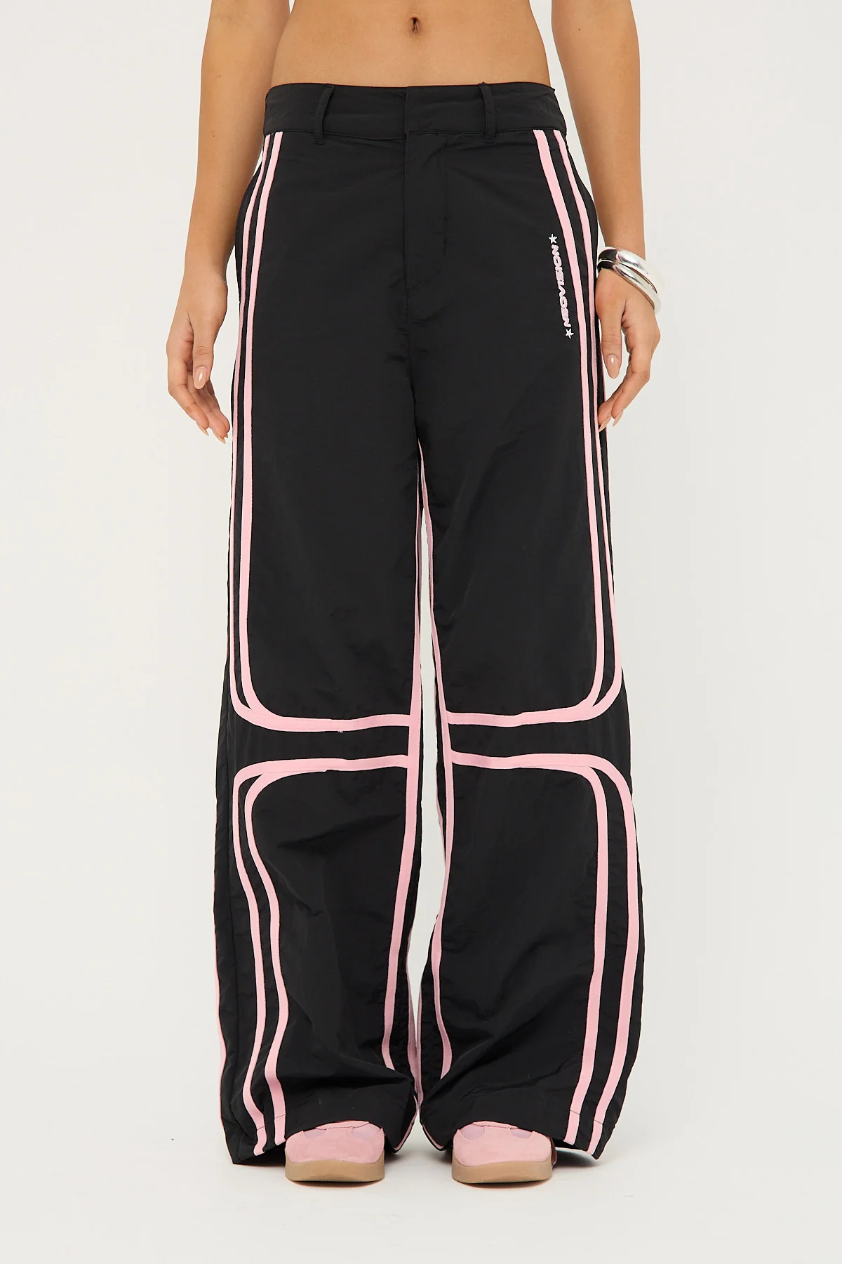 Neovision Batsu Contrast Nylon Cargo Pant Black - Image 9