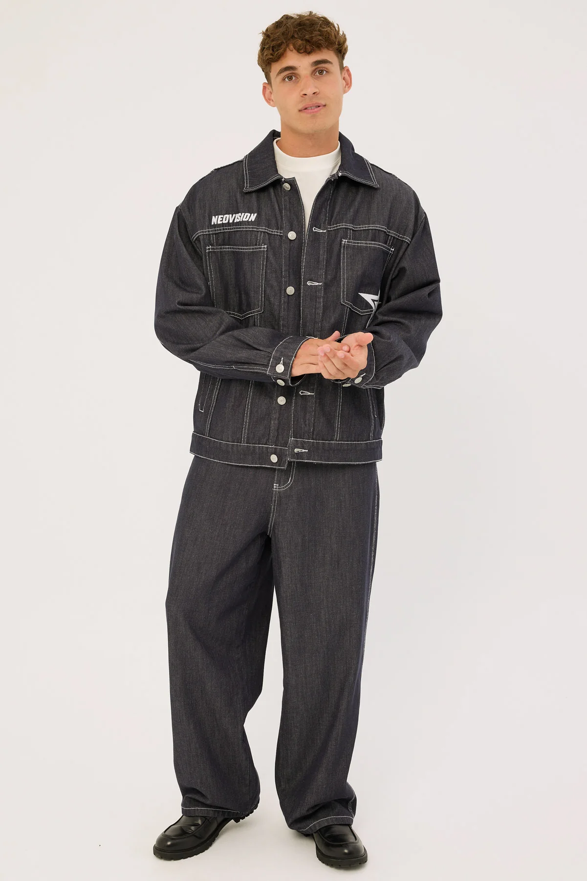 Neovision Behemoth Super Baggy Jean Raw Indigo - Image 3