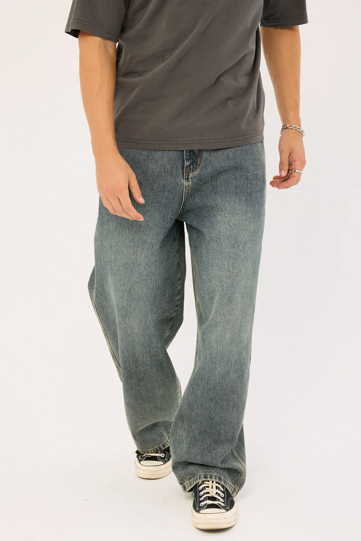 Neovision Behemoth Super Baggy Jean Ruins Dirty Blue - Image 10