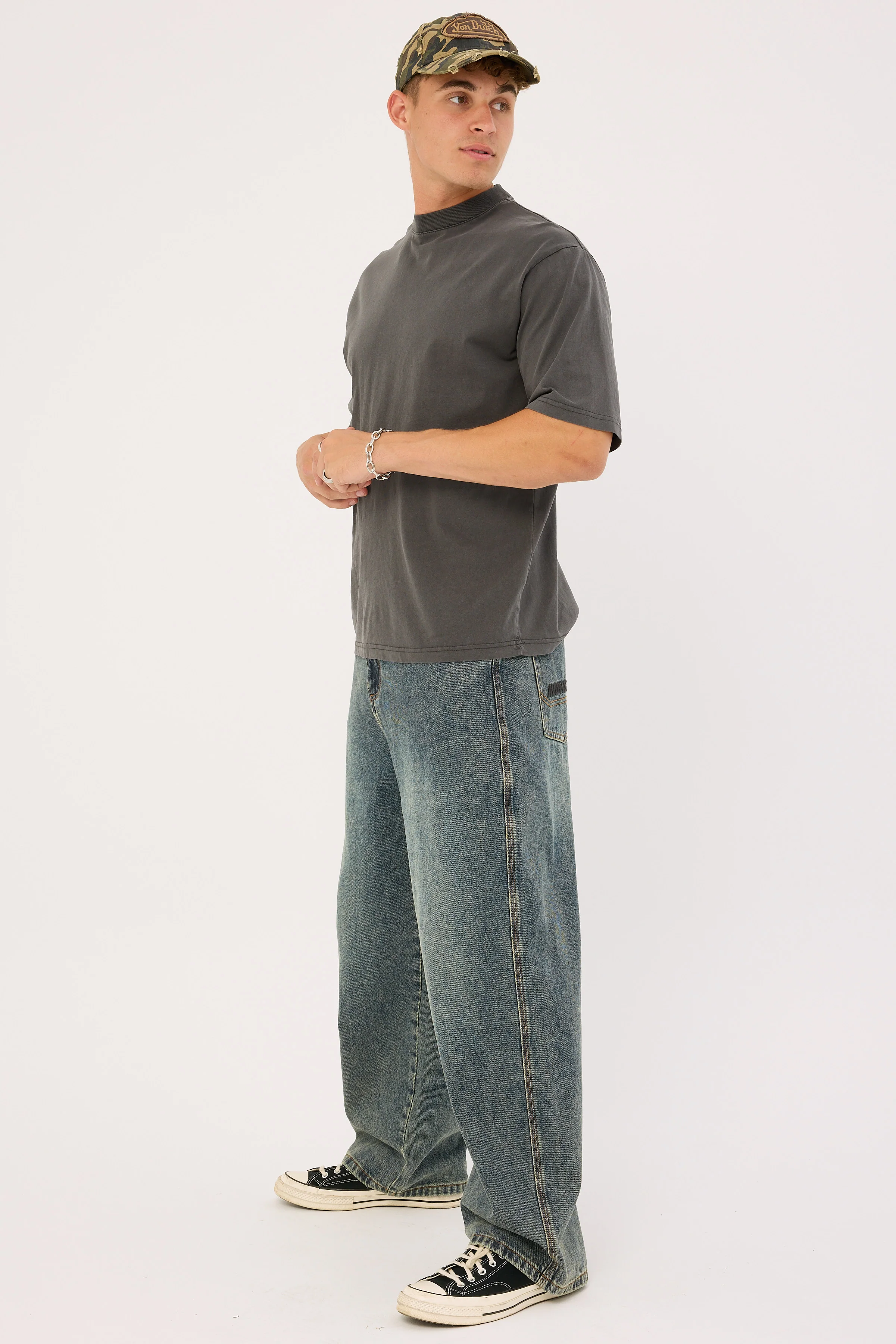 Neovision Behemoth Super Baggy Jean Ruins Dirty Blue - Image 11