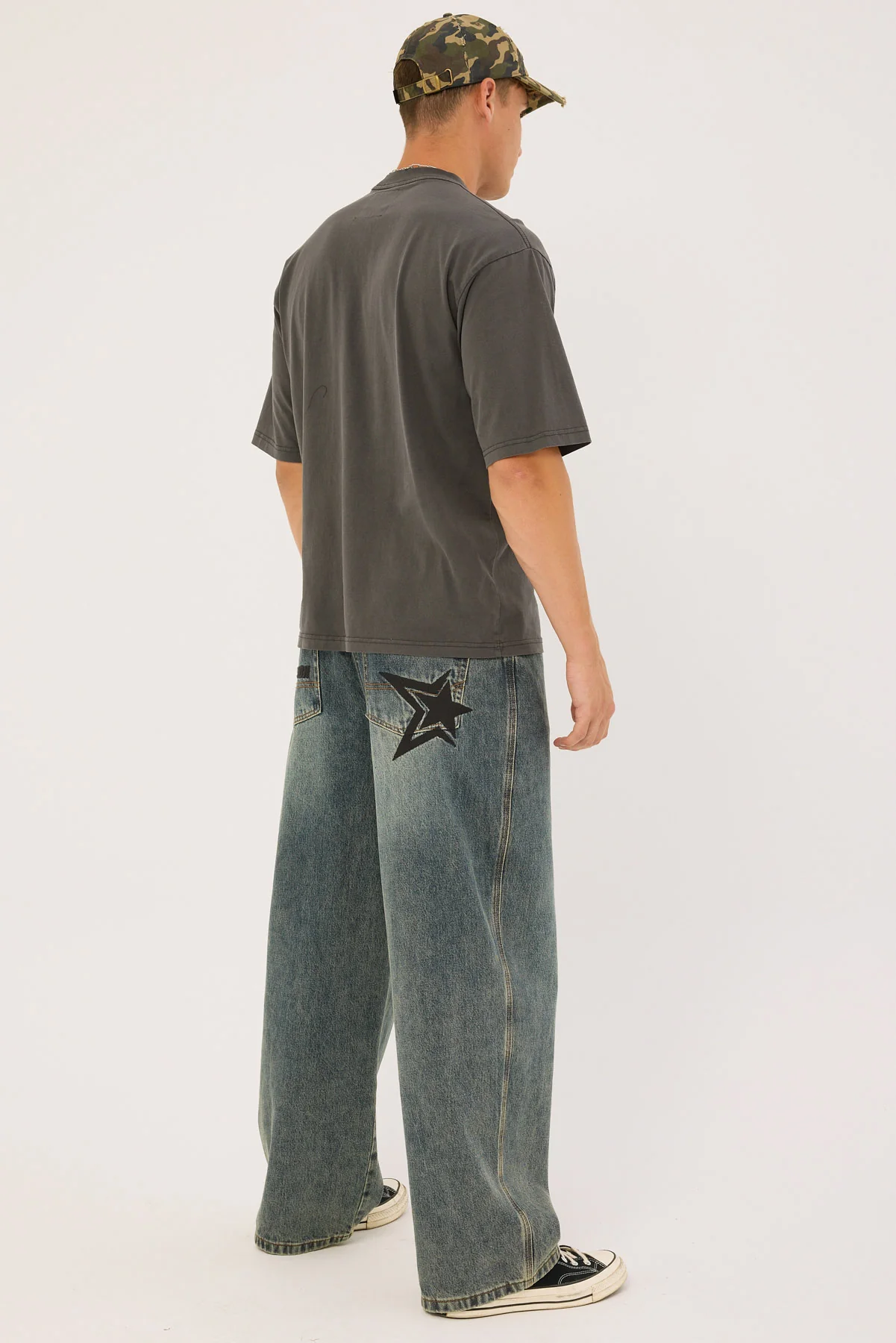 Neovision Behemoth Super Baggy Jean Ruins Dirty Blue - Image 13