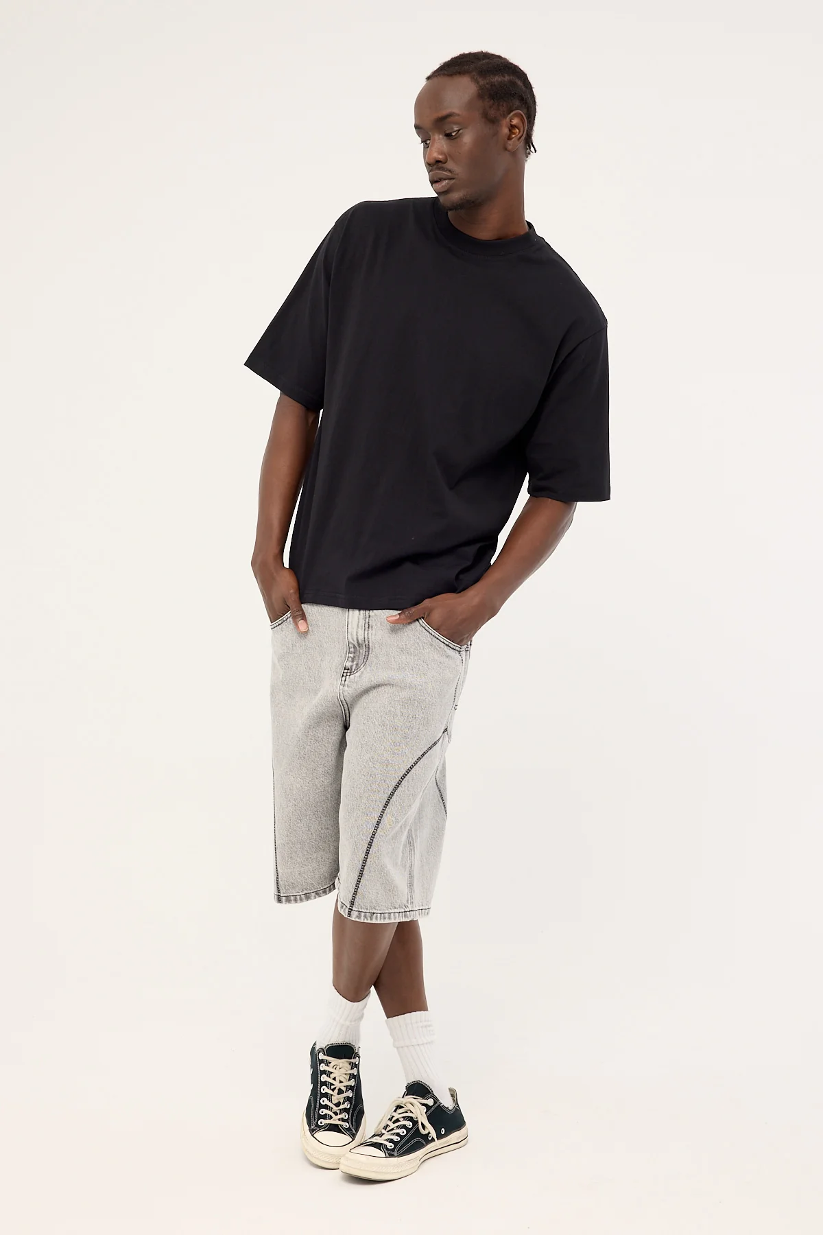 Neovision Bitrate Nexa Baggy Jort Washed Grey - Image 8
